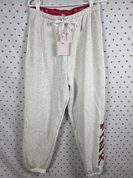 Victorias Secret PINK LOVESHACKFANCY Campus Sweatpants Medium Joggers NWT