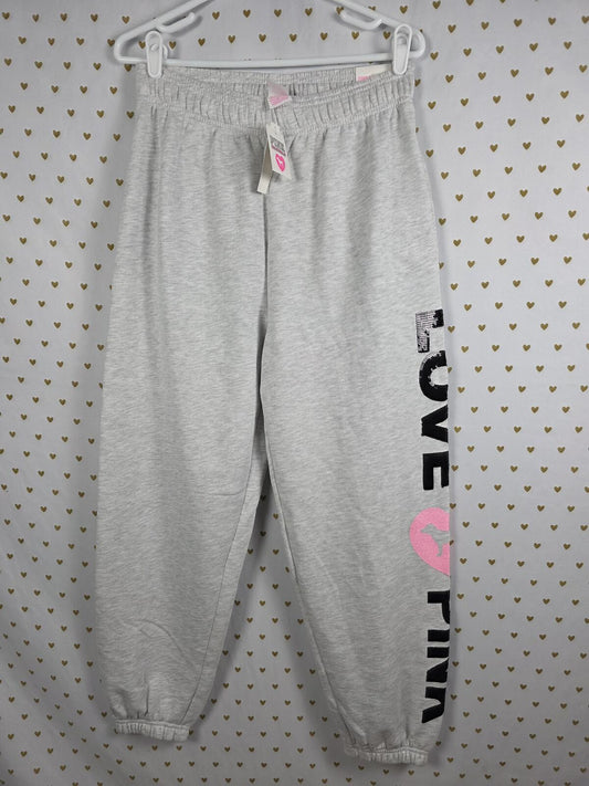 Victorias Secret PINK CAMPUS ORIGINALS Love Sweats Joggers Sweatpants MEDIUM NEW