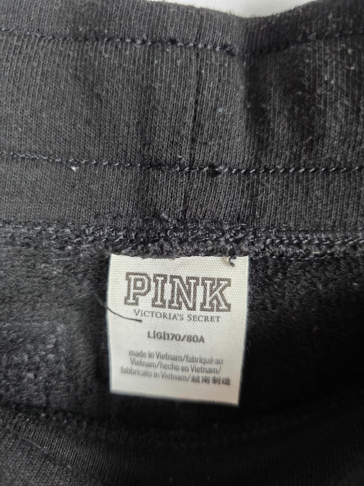 Victorias Secret PINK BLING LOGO BUTT Joggers Sweatpants Sweats LARGE