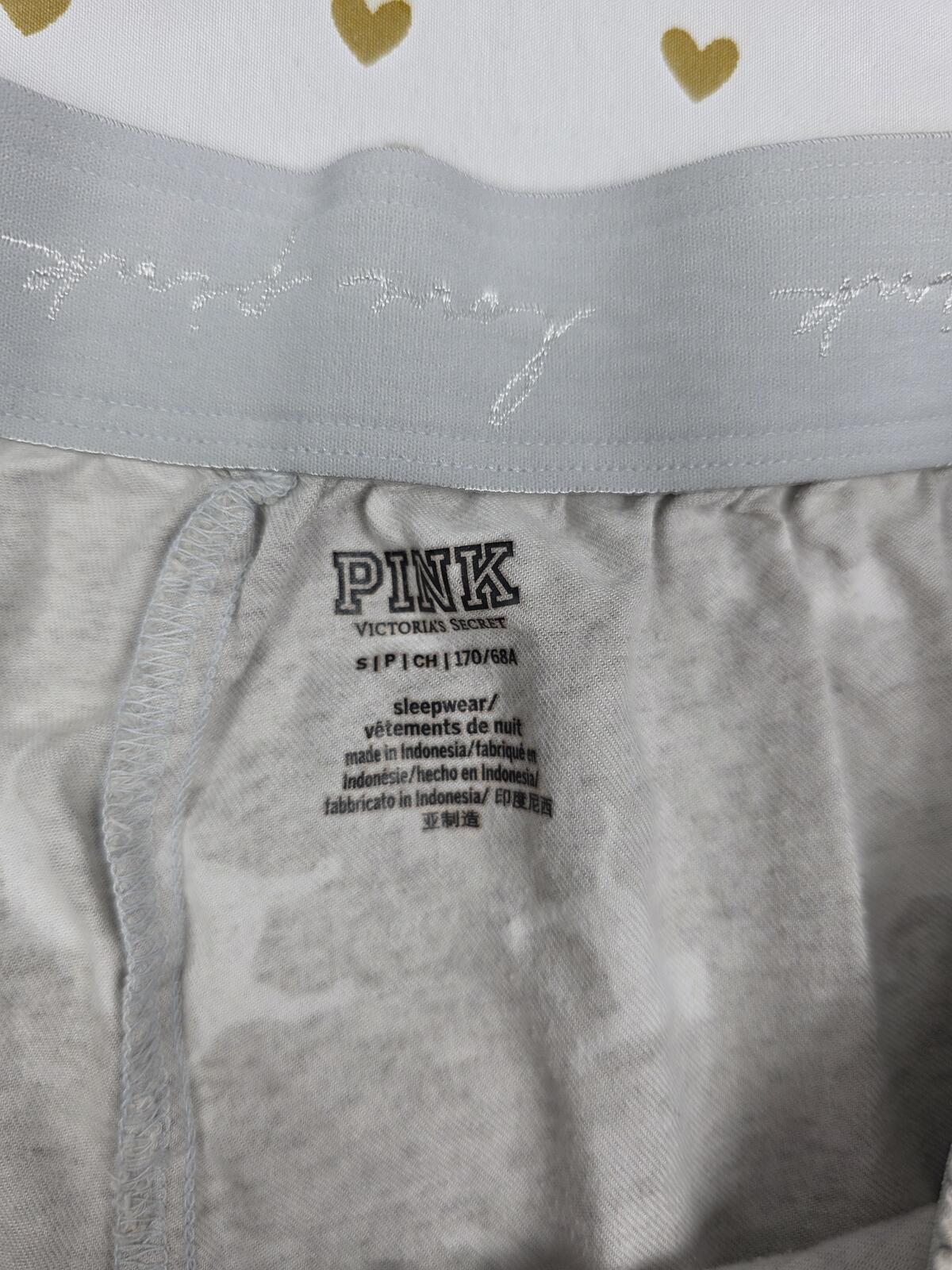 Victorias Secret PINK DOG LOGO Seep Shorts Boxers Pajama Bottoms Small