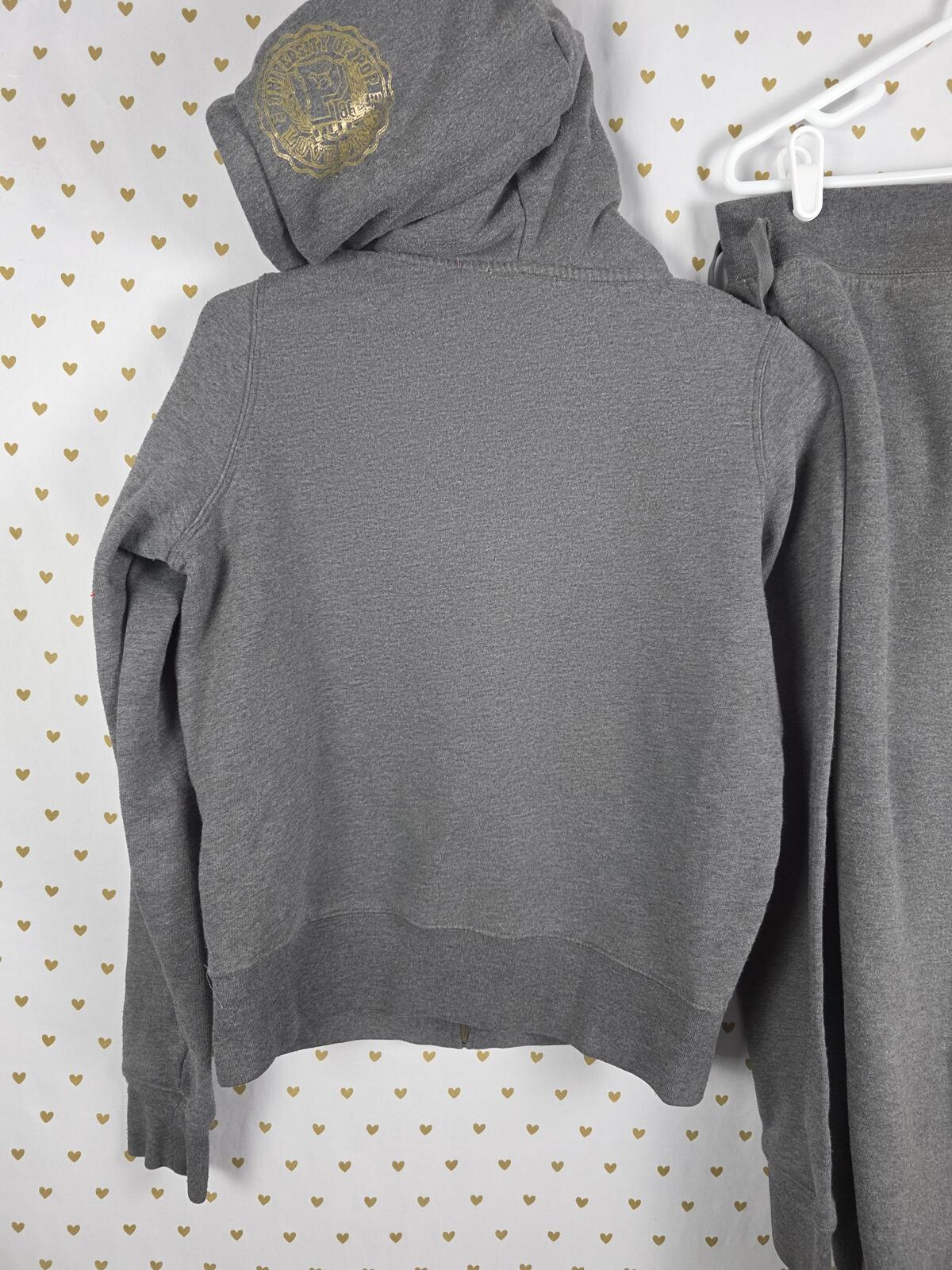 Victorias Secret Pink VINTAGE LOVE Set Hoodie Jacket Sweats 2pc Outfit MEDIUM