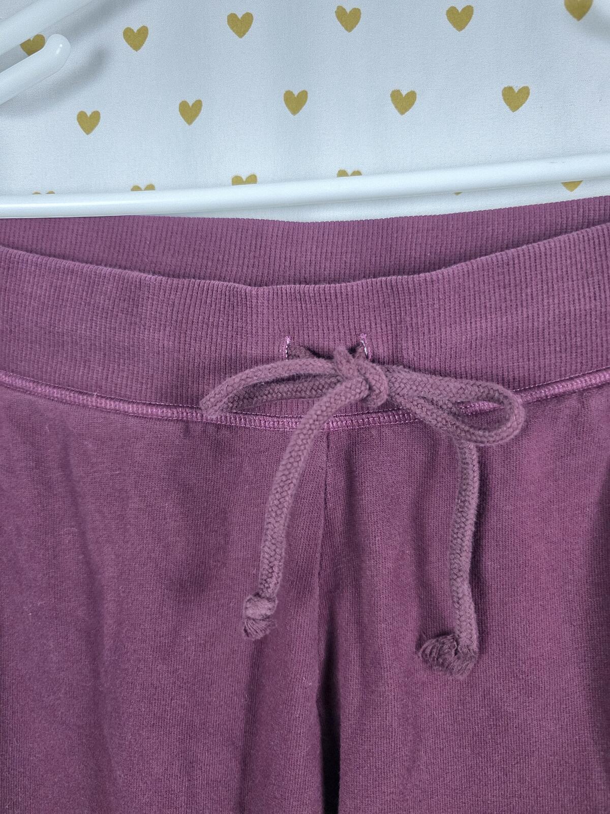 Victorias Secret Maroon BLING SEQUINED Sweats Sweatpants Flare MEDIUM