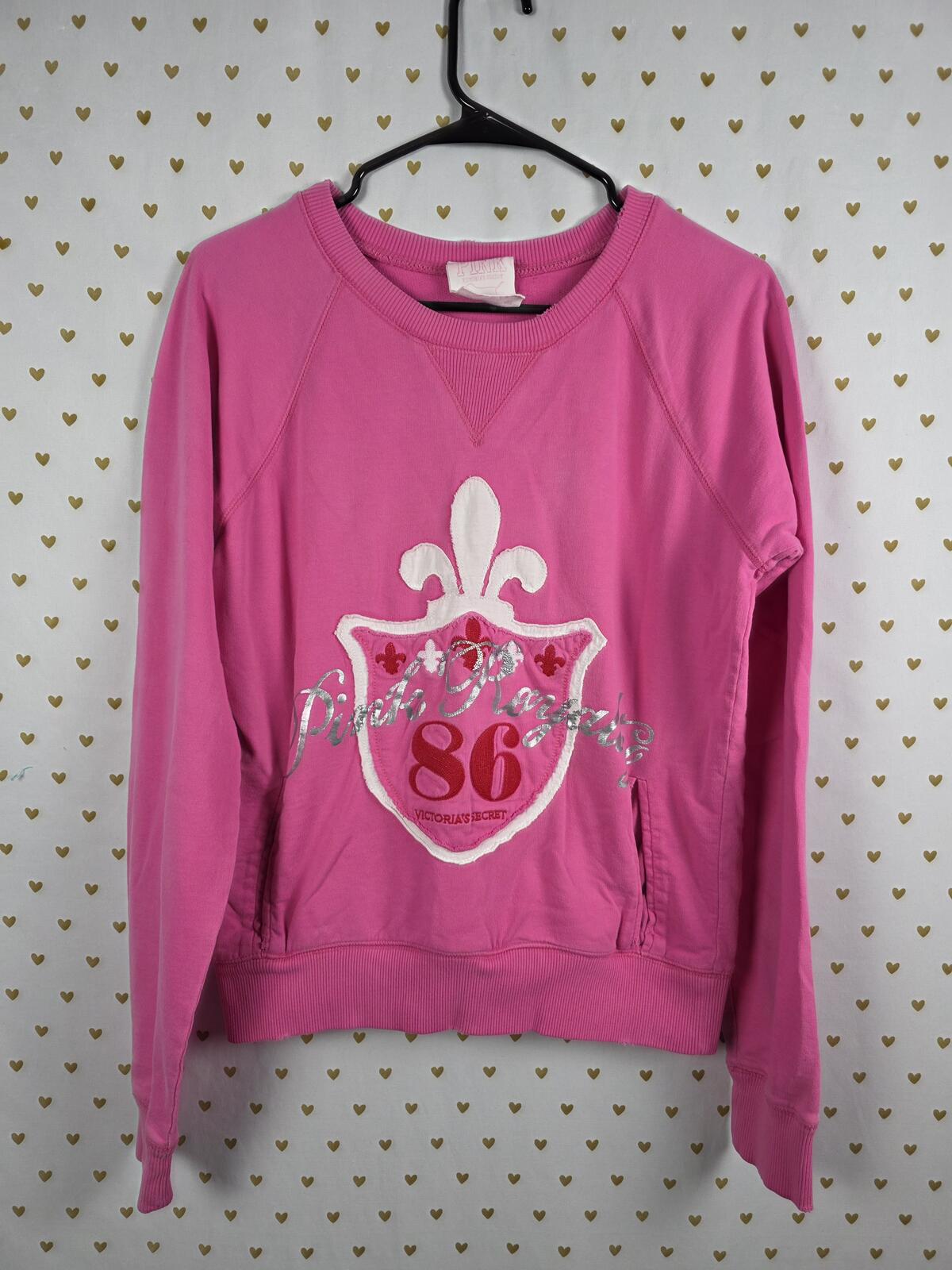 Victorias Secret Pink VINTAGE y2k ROYAL Sweater Shirt '06 Medium HTF