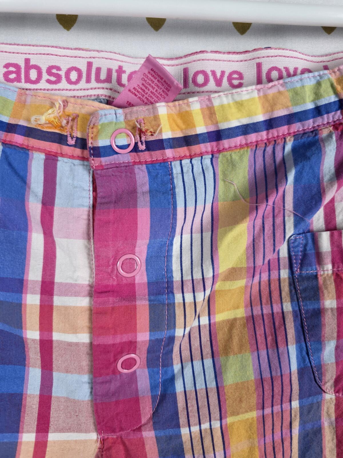 Victorias Secret Vintage COTTON Plaid Sleep Pants Pajama Bottoms SMALL