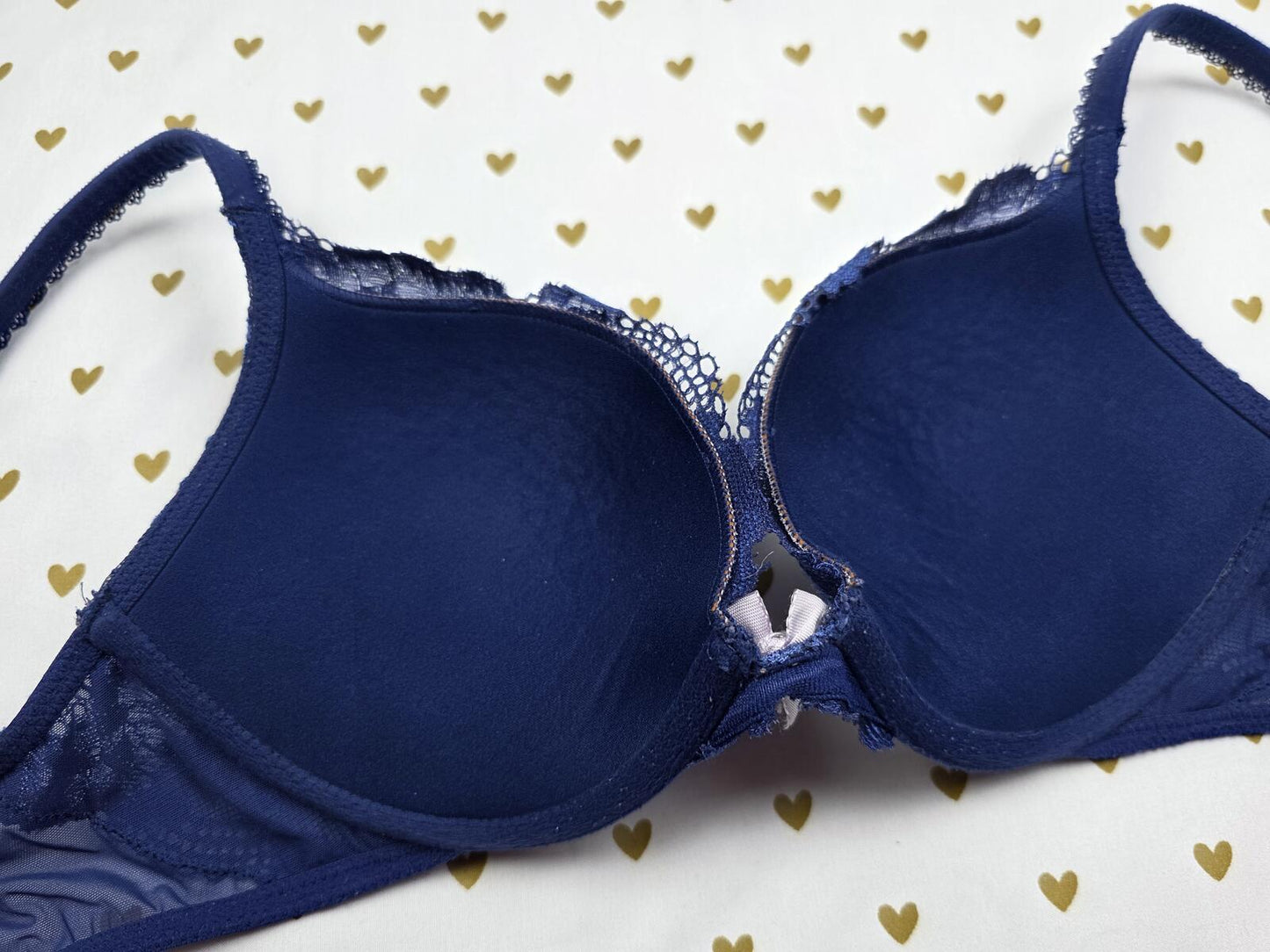 Victoria's Secret Body By Victoria Push Up Lace Blue Bra 34C