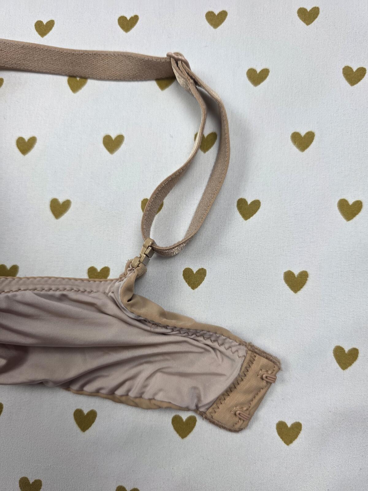 Victorias Secret Uplift Semi Demi Balconette Bra Beige 34D