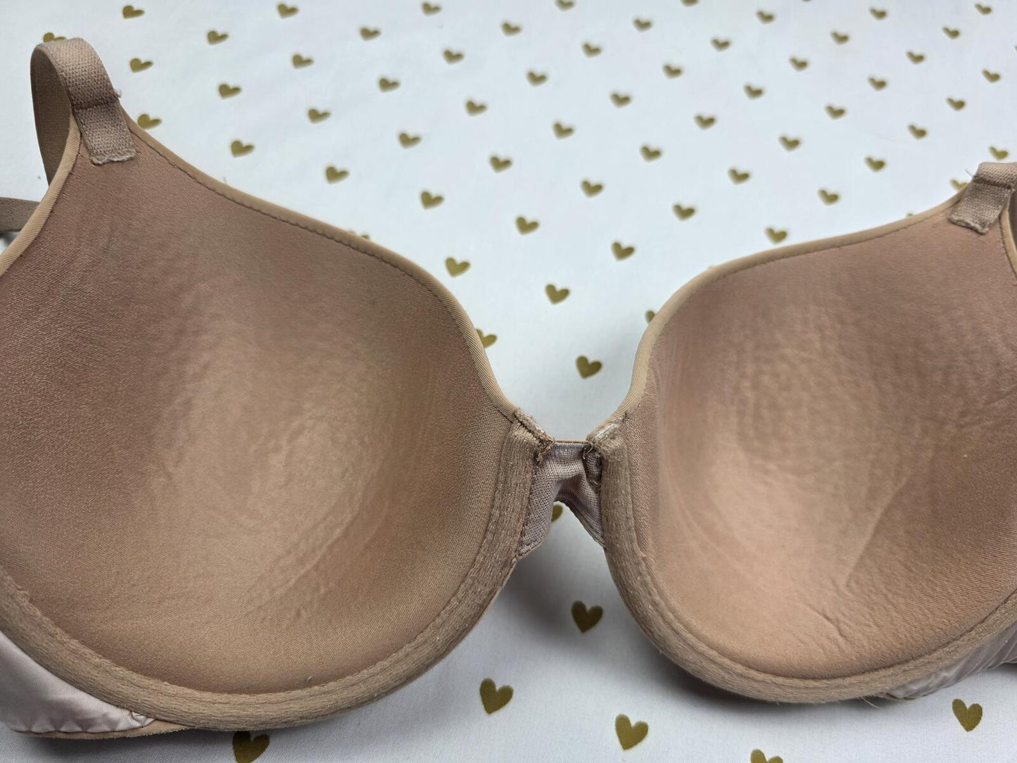 Victorias Secret Uplift Semi Demi Balconette Bra Beige 34D
