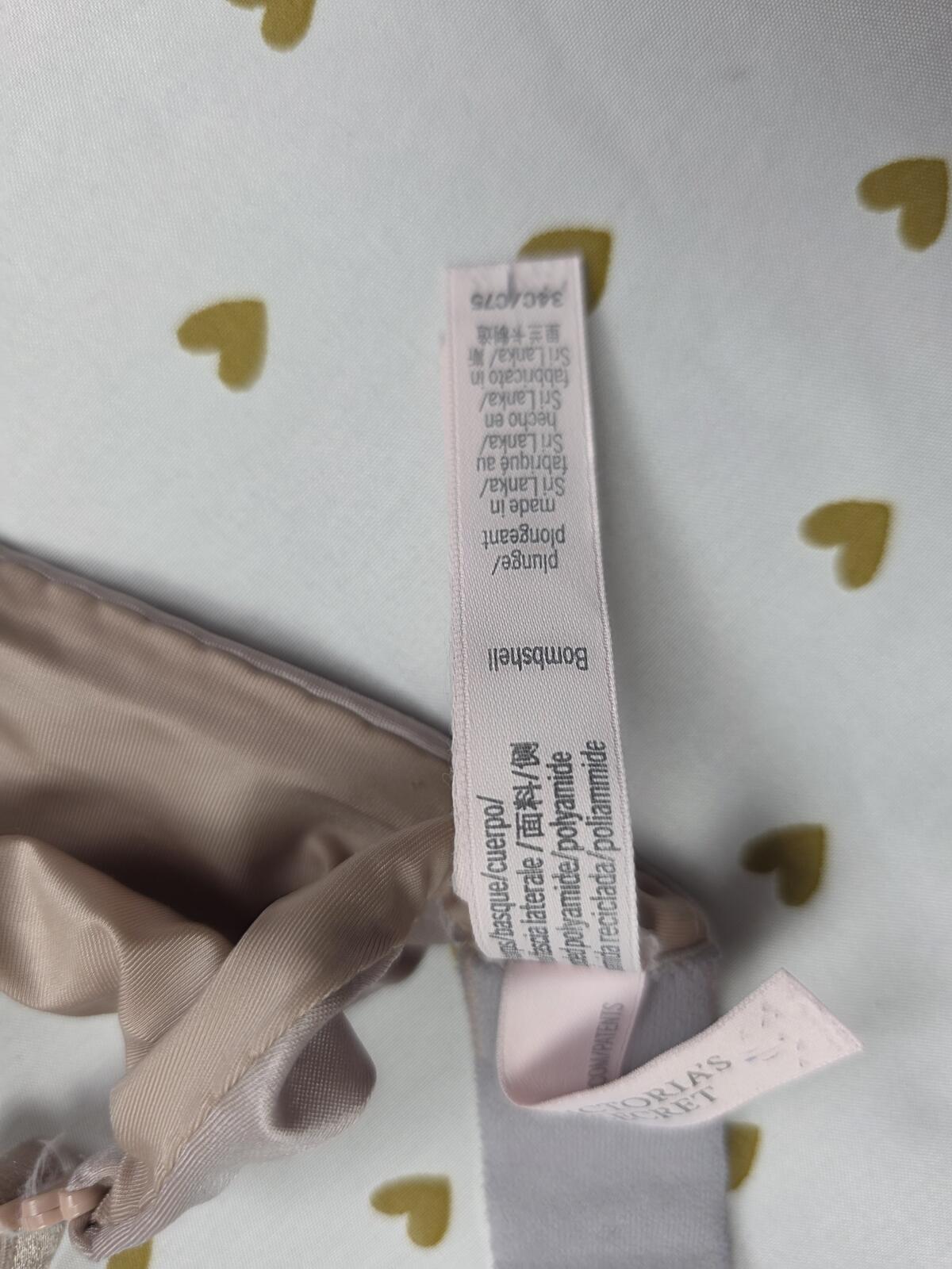 Victorias Secret BOMBSHELL add 2 Sizes BRA Plunge 34C Push Up