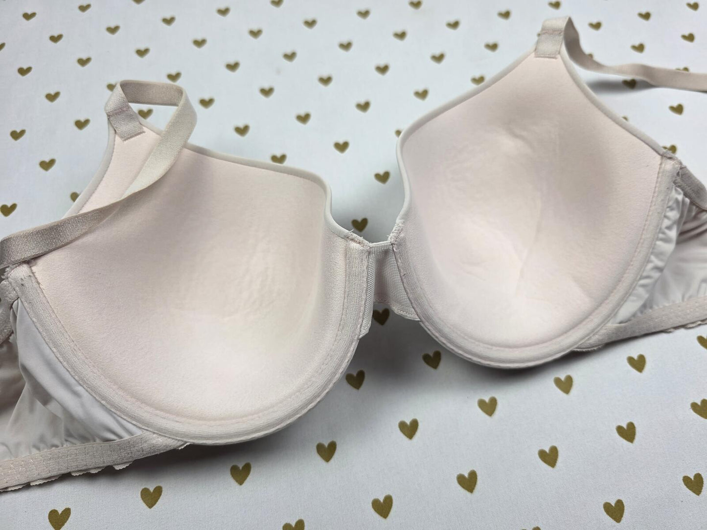Victorias Secret T Shirt Lightly Lined Demi Balconette Satin Lace Bra 36C