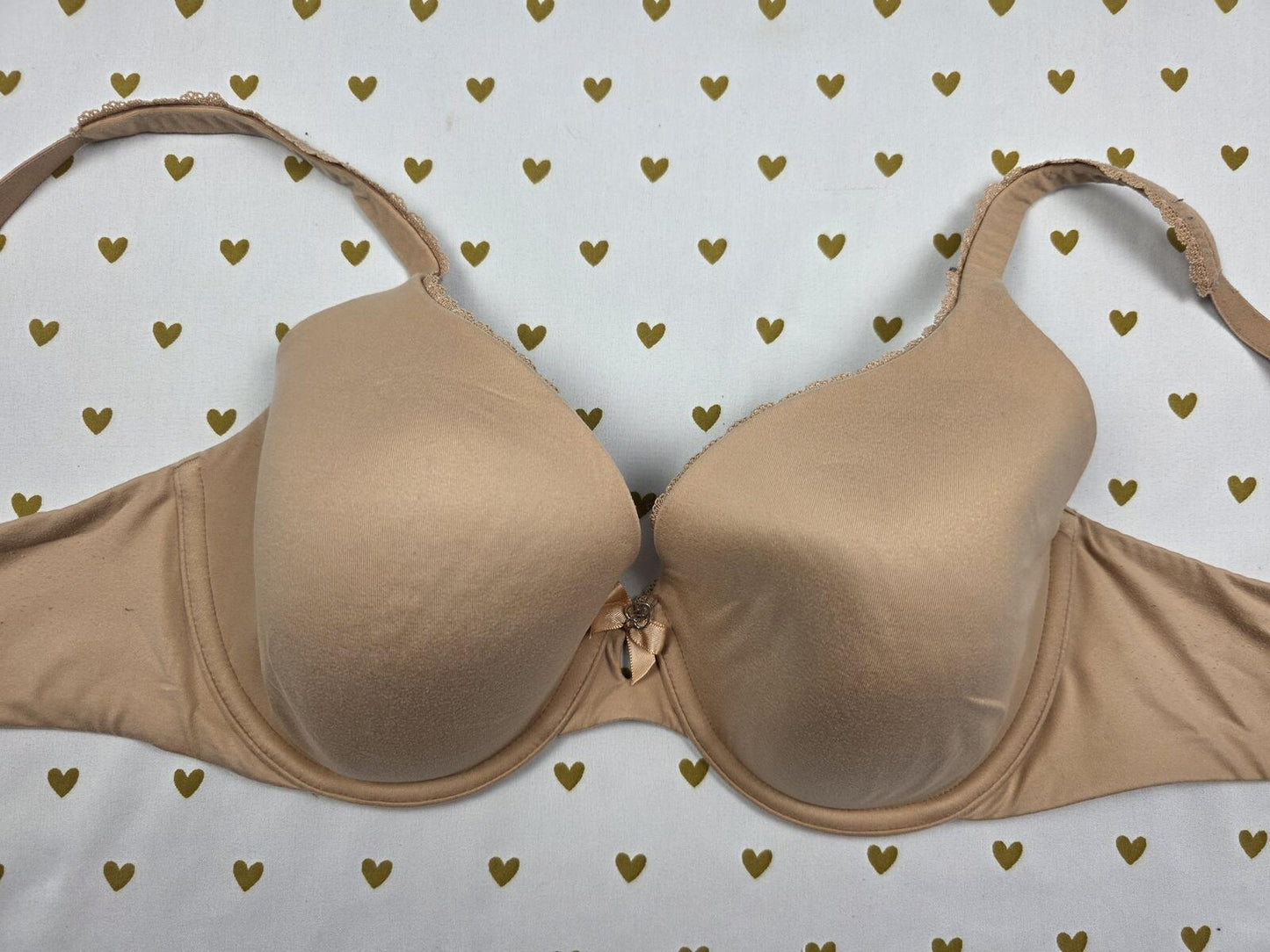 Victoria's Secret Beige Lined Perfect Coverage Bra 34D