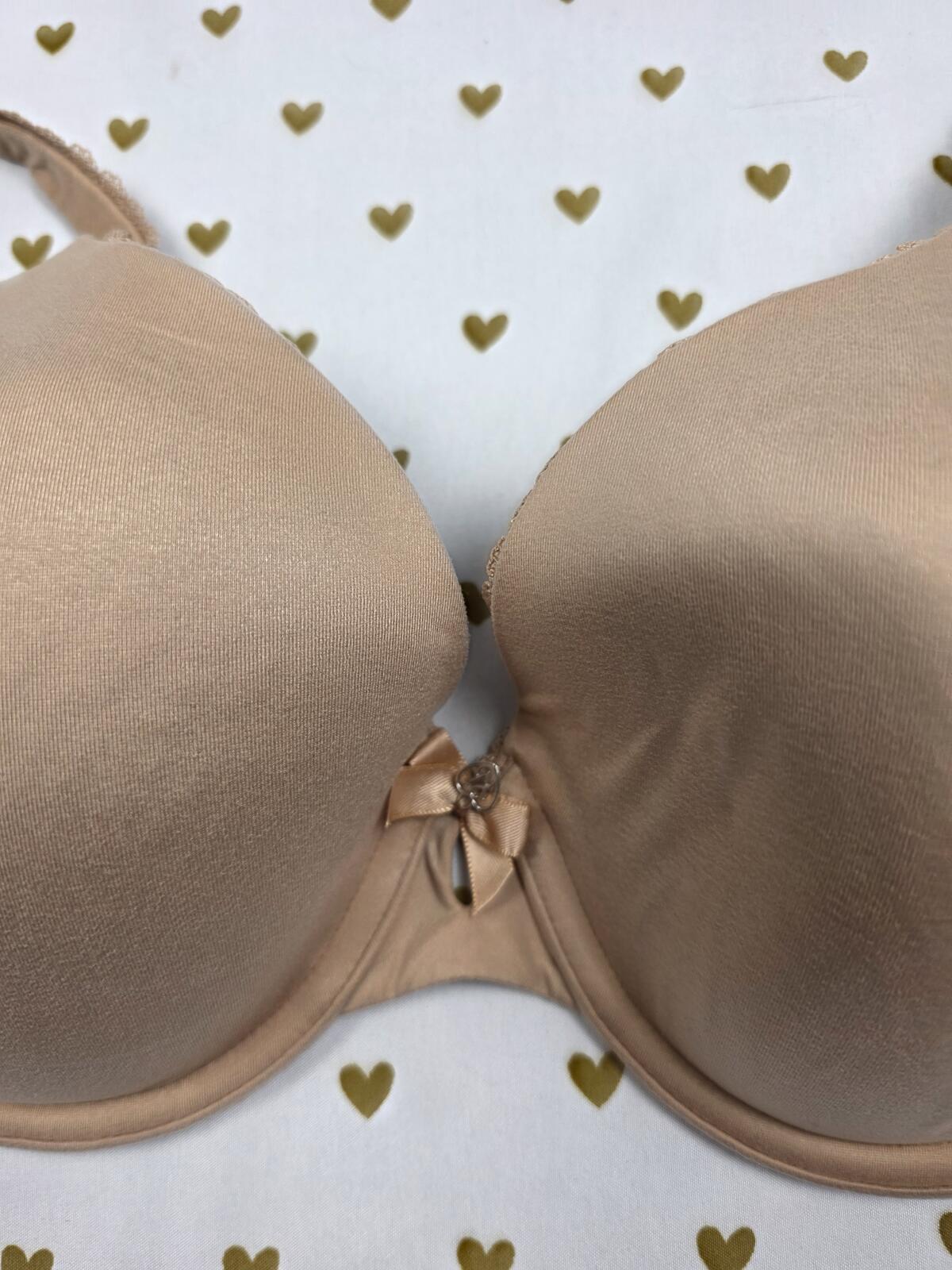 Victoria's Secret Beige Lined Perfect Coverage Bra 34D