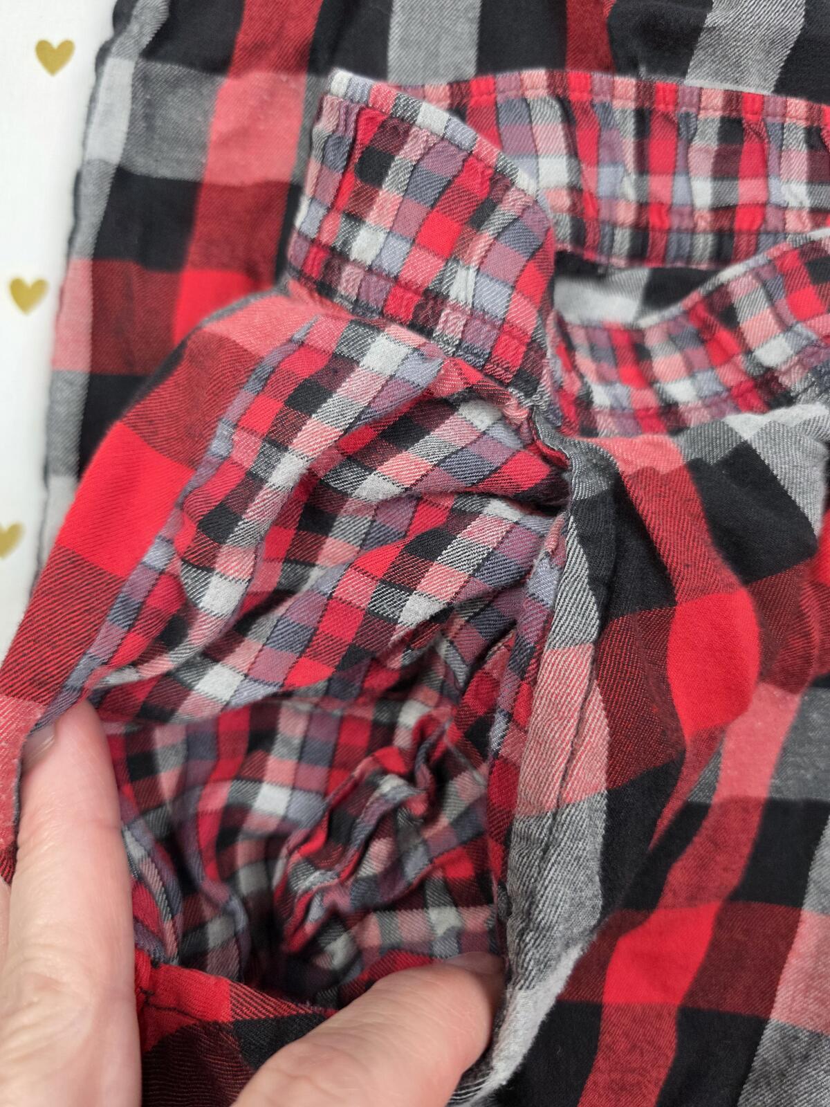Victorias Secret Plaid Red Flannel Pajama Pants Sleep Bottoms XS