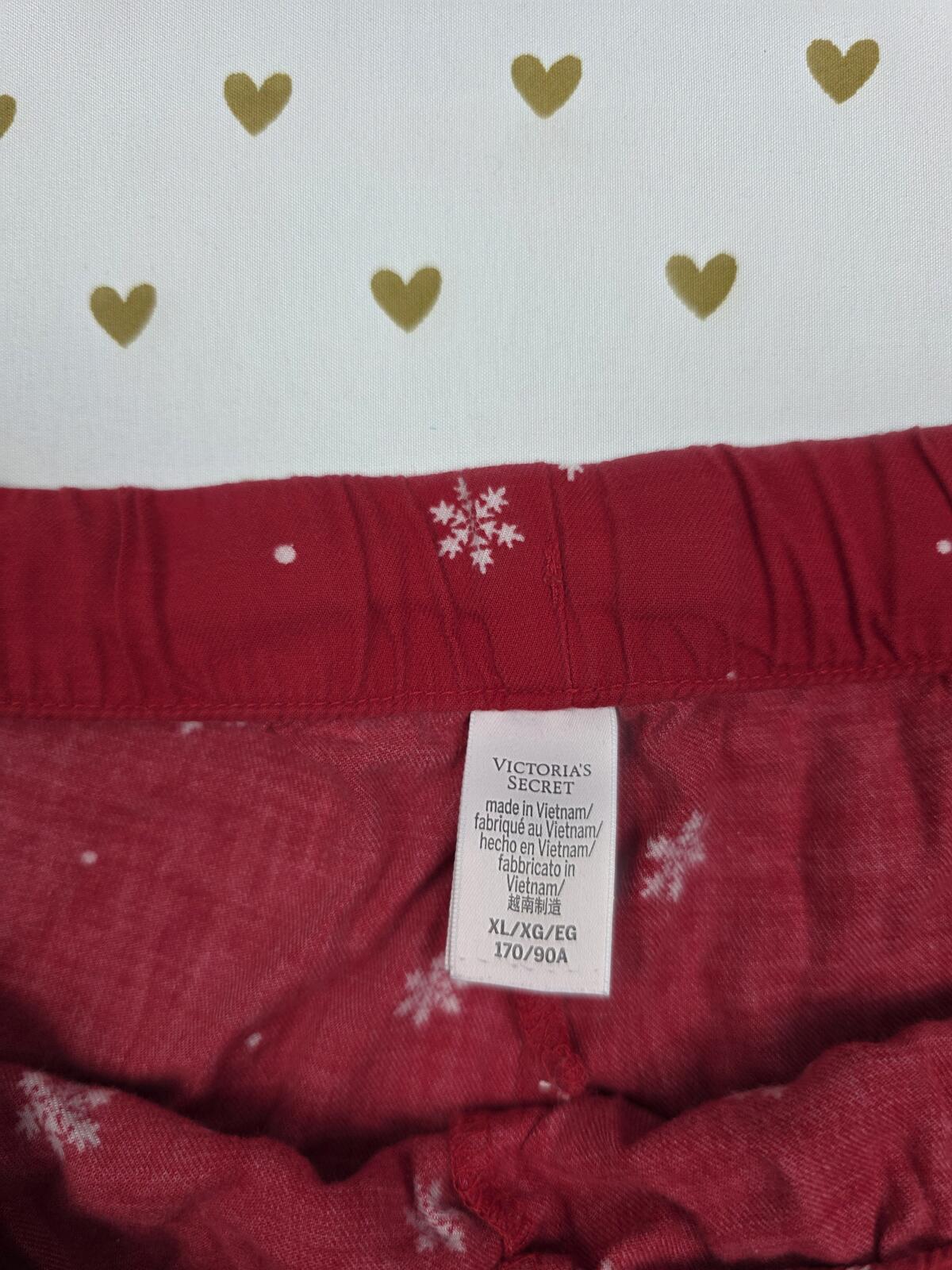 Victorias Secret Red XL Sleep Shorts Boxers Pajama Bottoms