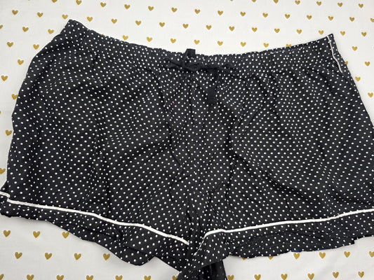 Victorias Secret Black Polka Dot 2XL XXL Sleep Shorts Boxers Pajama Bottoms