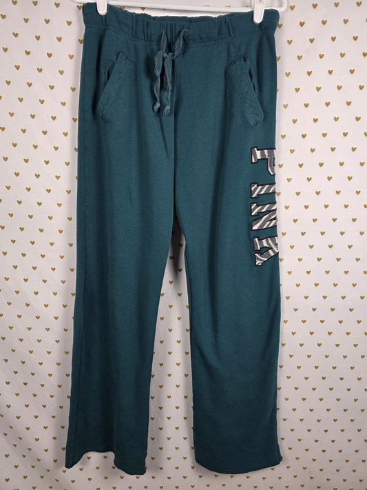 Victorias Secret PINK Zebra Print Logo XS Boyfriend DIaper Butt Flare Sweats