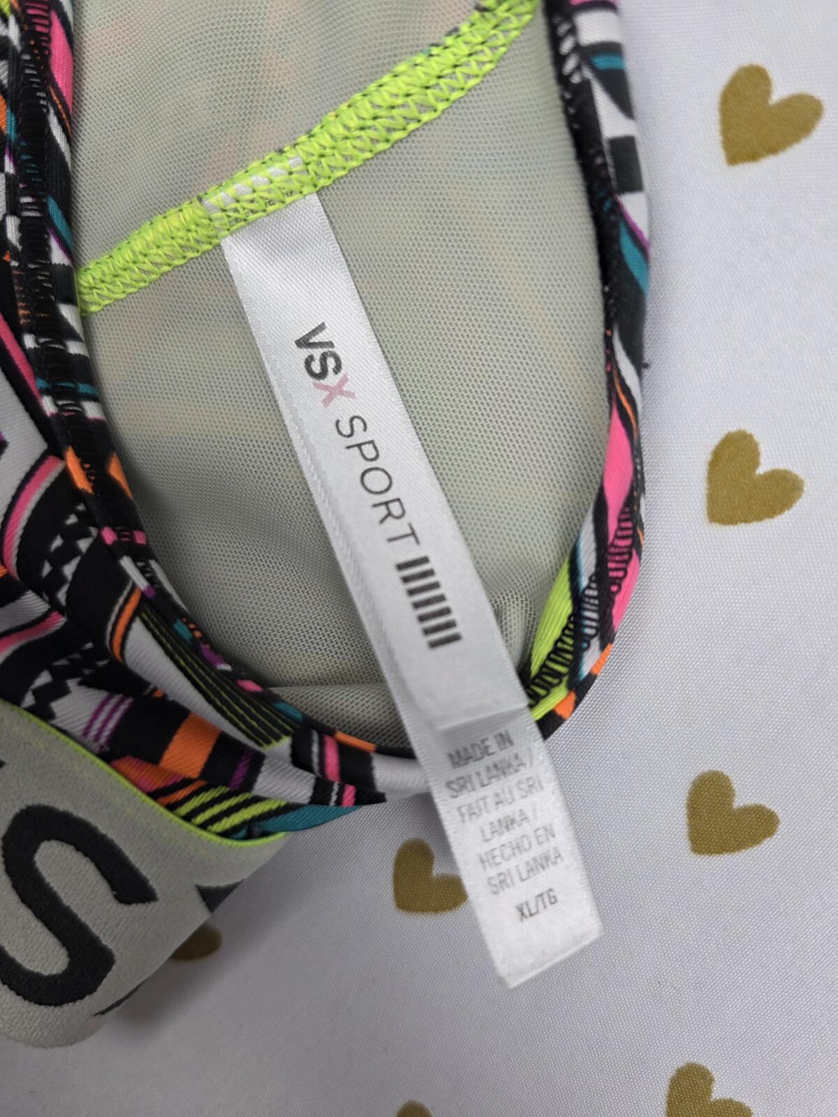 Victorias Secret VSX Sports Bra Active NEON XL Bralette Bra Top Tank