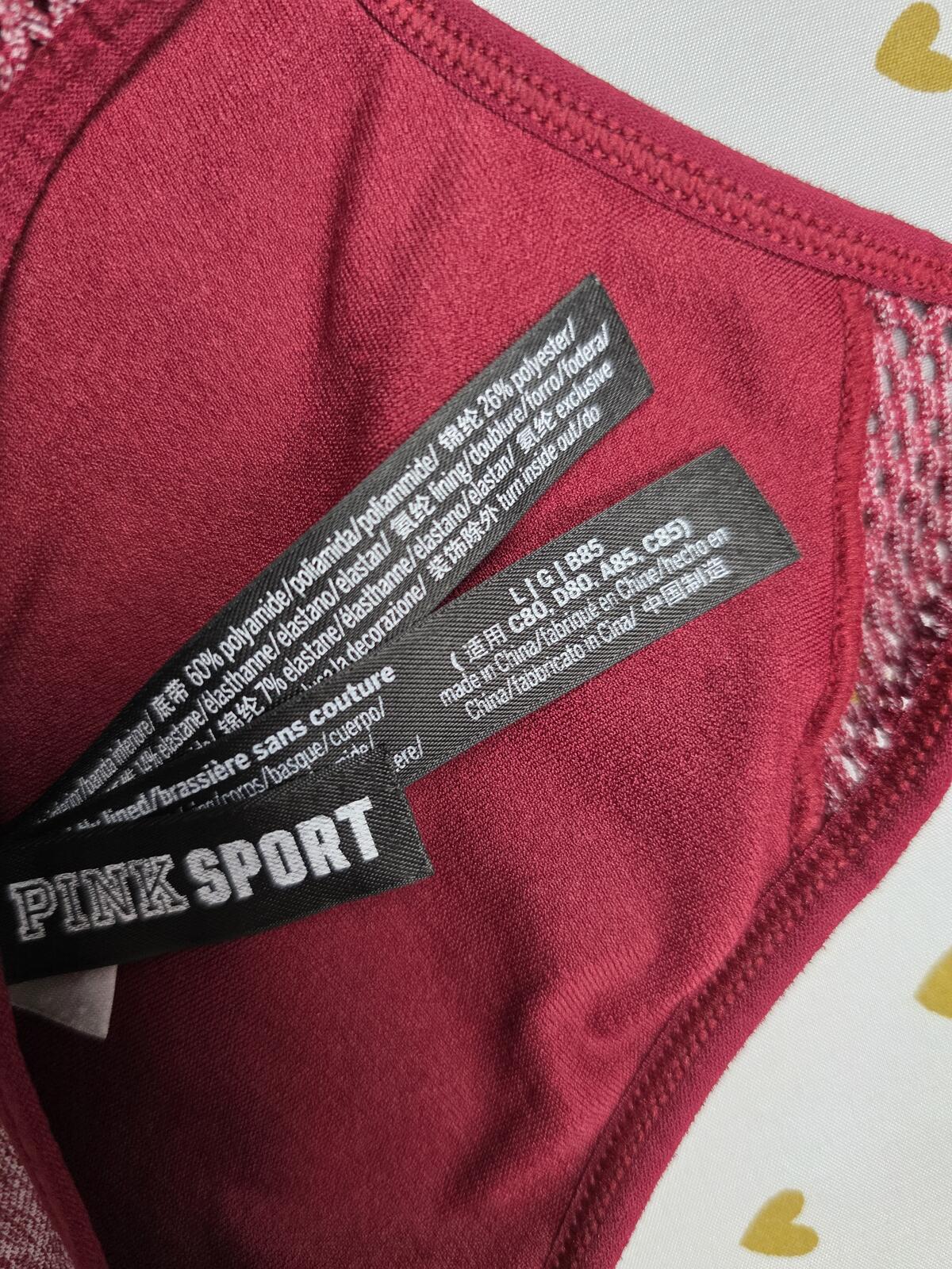 Victorias Secret Pink Active Sports BRA LARGE Bralette Bra Top Tank