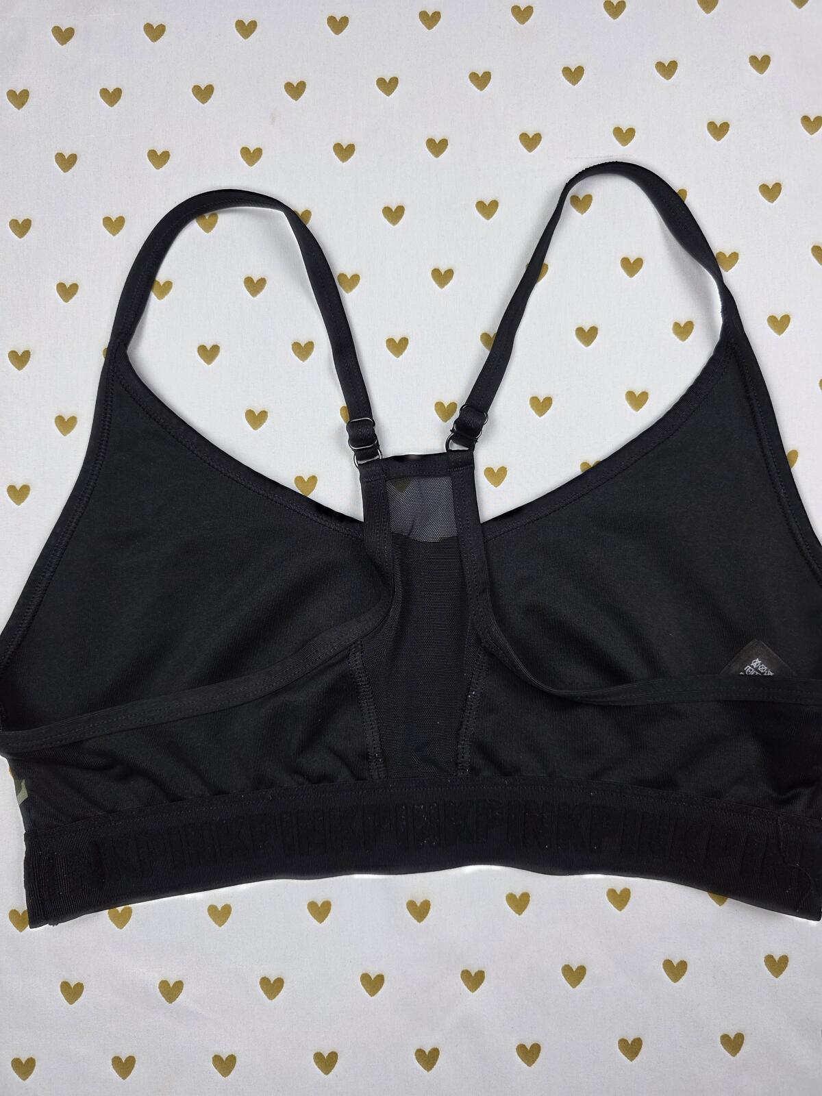 Victorias Secret Pink Sports Bra Leopard Spot Large Bralette Bra Top Tank