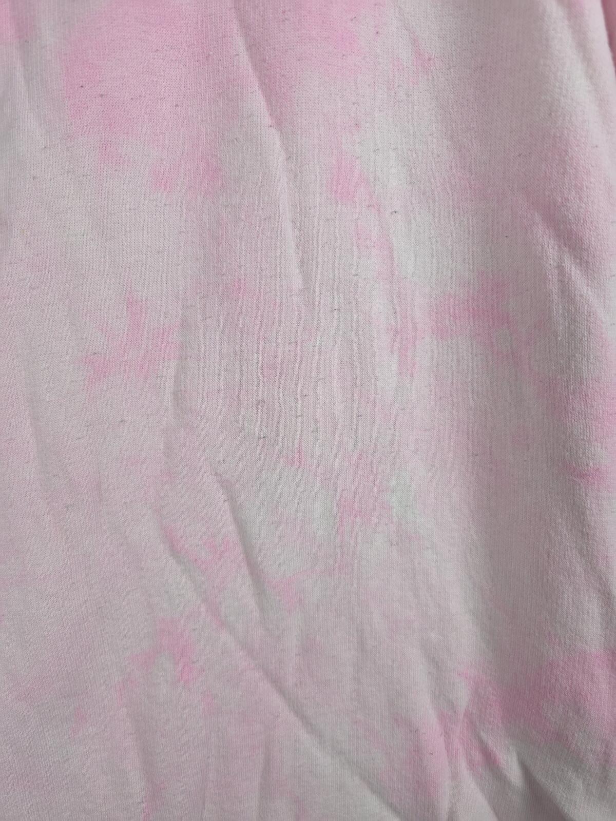 Victorias Secret Pink Pullover Hoodie Sweater Tye Dye Pockets Oversized SMALL