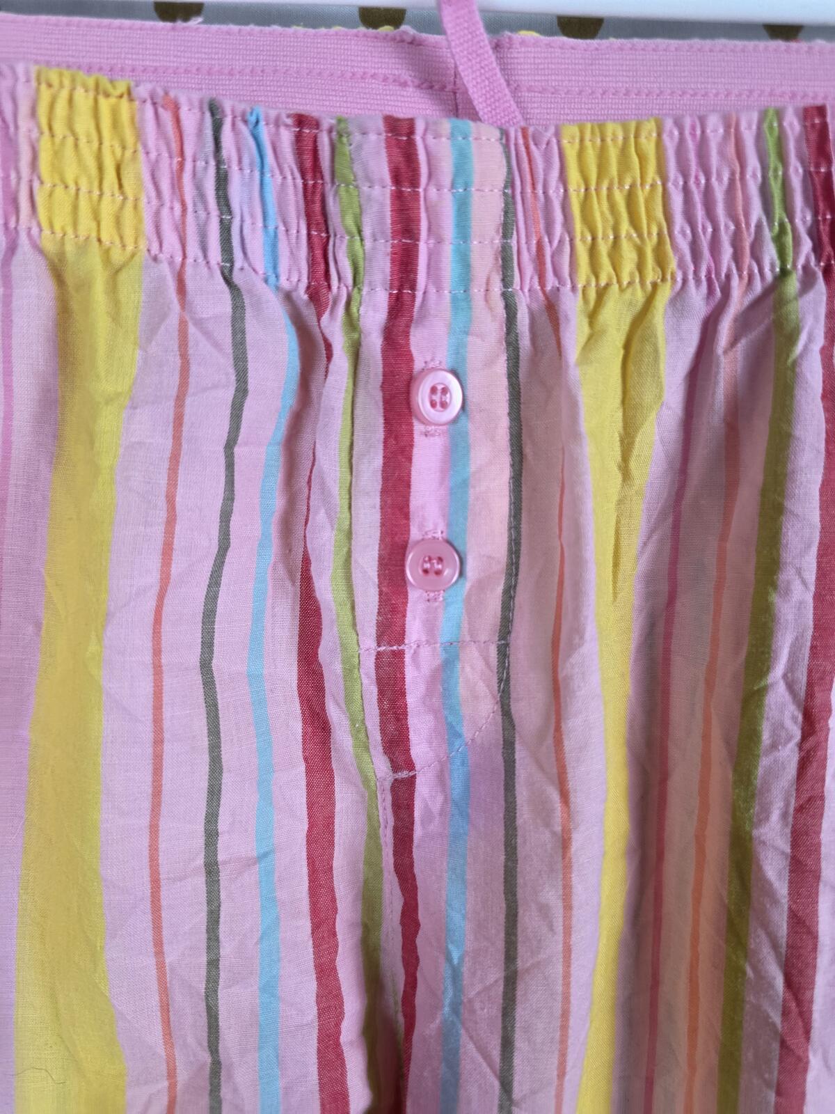 Victorias Secret PINK VINTAGE Y2k Small Striped Pajama Pants Bottoms PJ Sleep