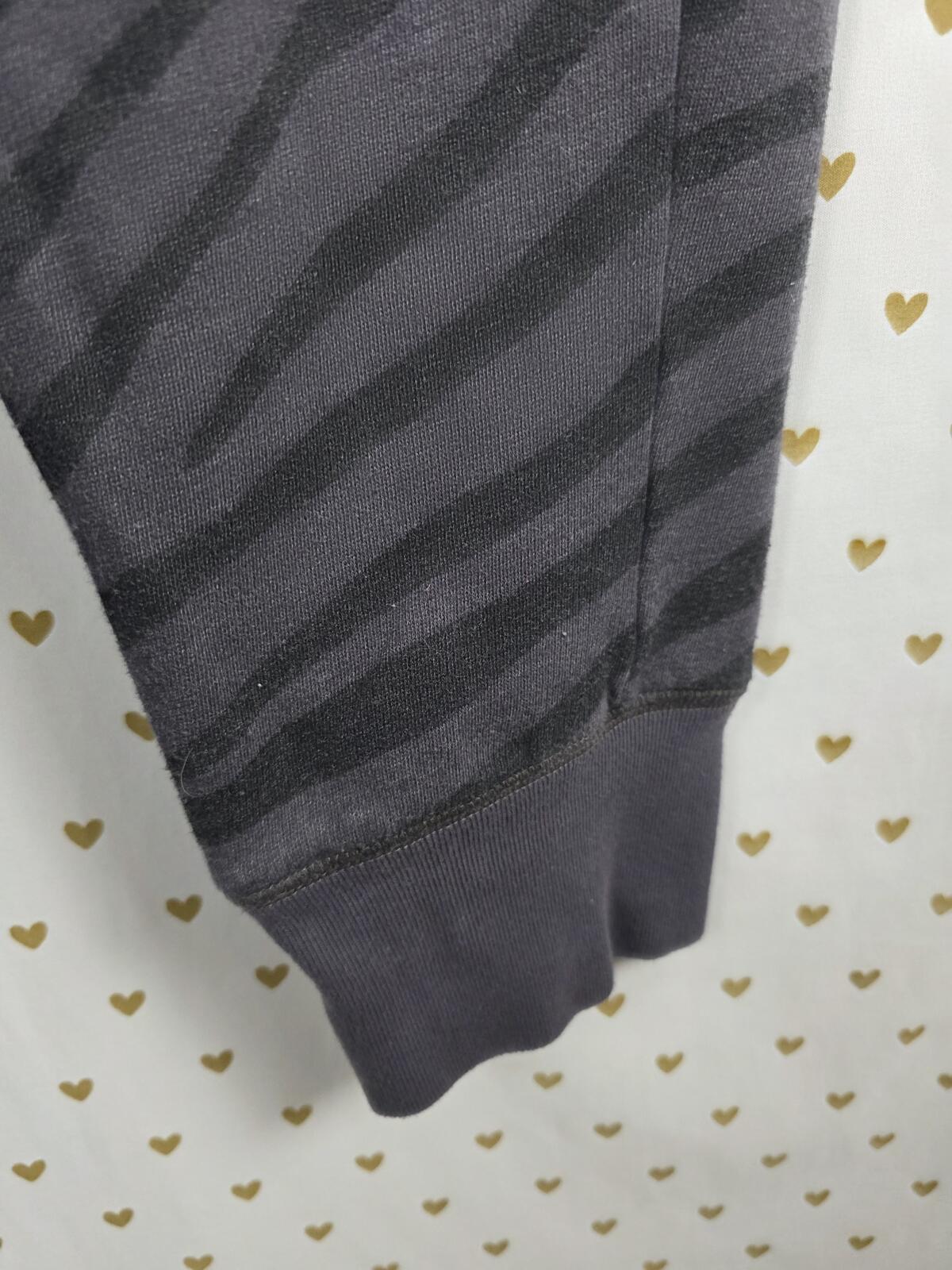 Victorias Secret PINK BLING Zebra grey Sweats Sweatpants Joggers MEDIUM