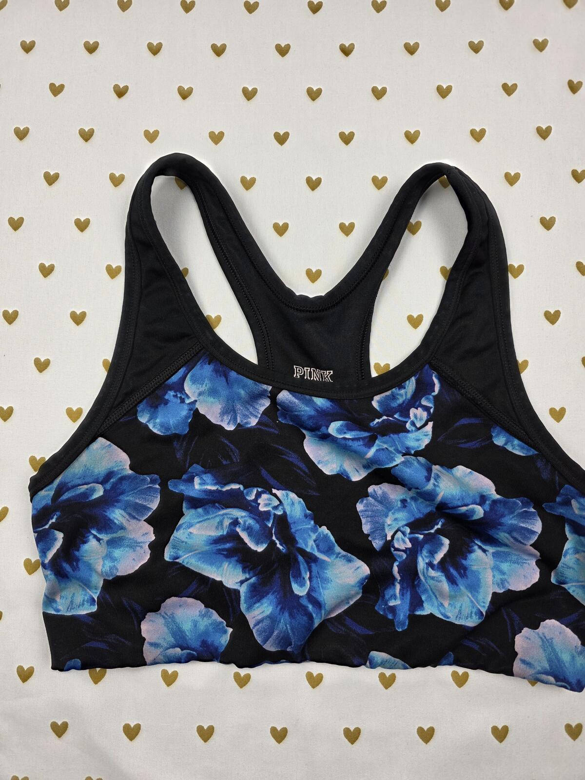 Victorias Secret Pink Ultimate Floral Sports Bra Small Bralette Bra Top Tank