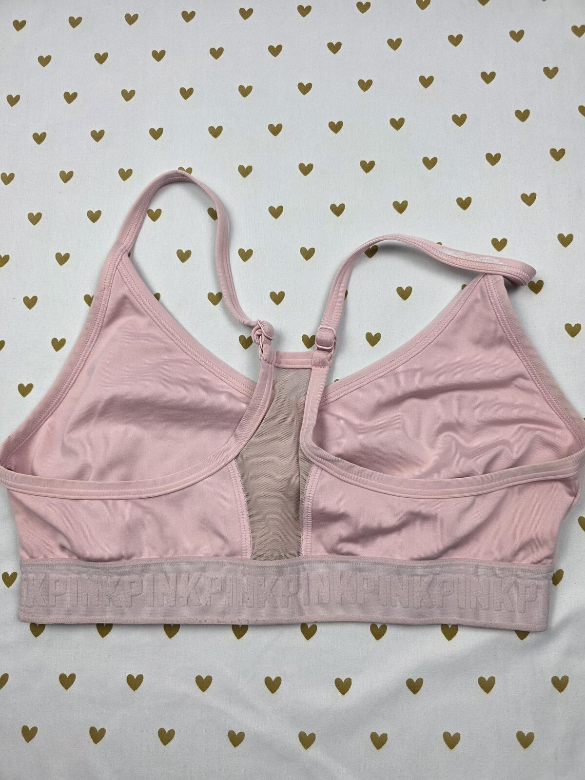 Victorias Secret Pink Adjustable sports bra LARGE Bralette Bra Top Tank