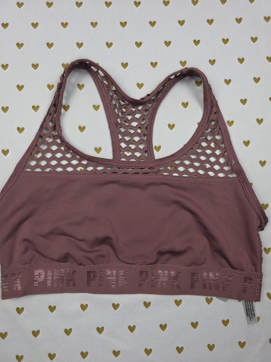 Victorias Secret Pink mesh sports bra Large  Bralette Bra Top Tank