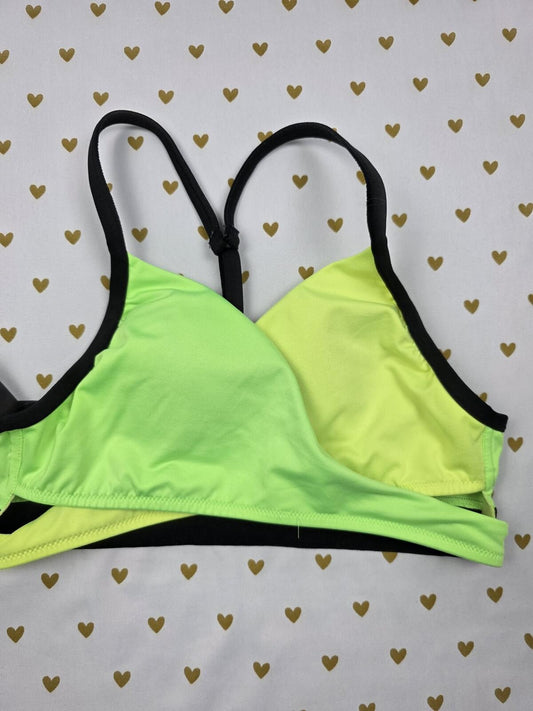 Victorias Secret Pink active neon sports bra Small Bralette Bra Top Tank