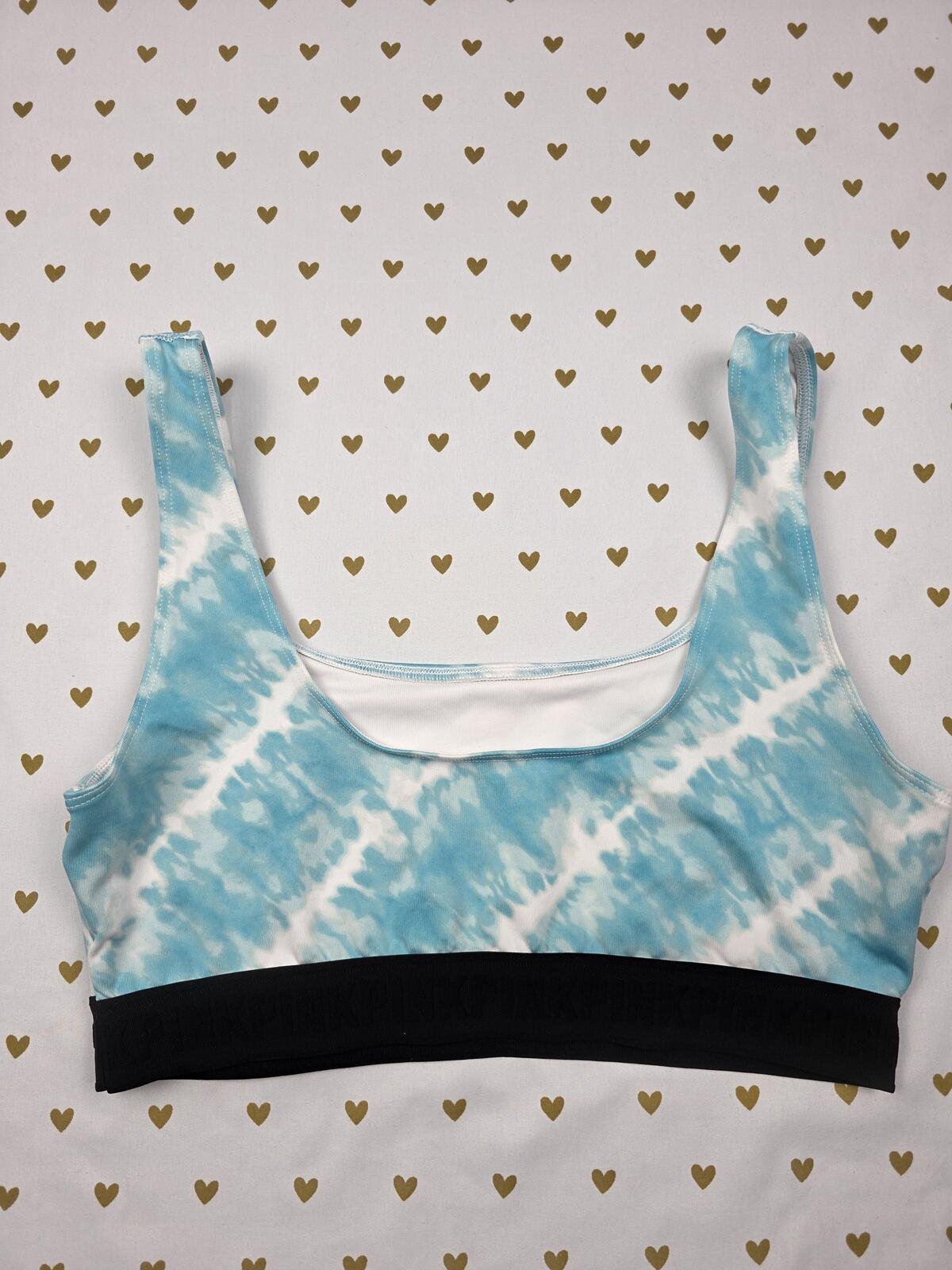 Victorias Secret Pink Active Tye Dye Sports bra Large Bralette Bra Top Tank