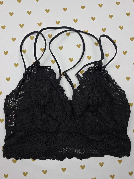 Victorias Secret Pink Strappy Lace Cute Small Bralette Bra Top Tank
