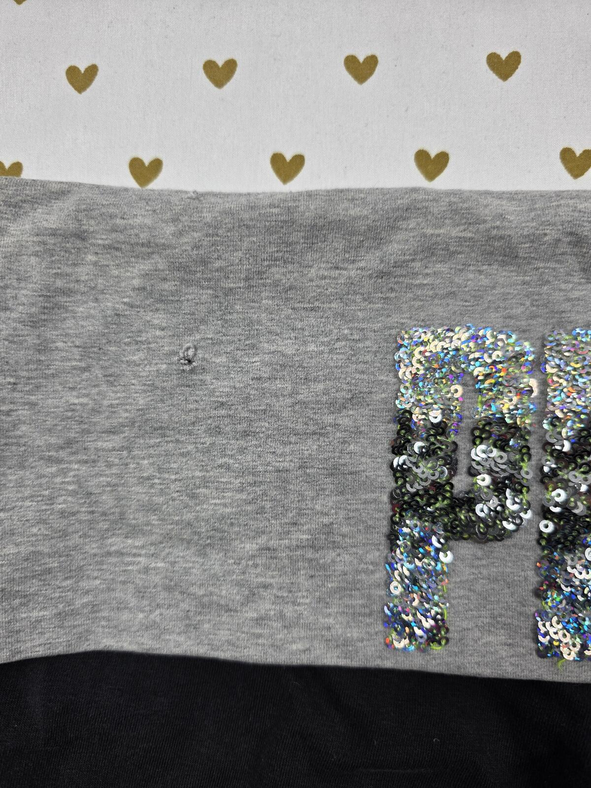 Victorias Secret PINK BLING SHORTS Foldover Yoga Booty Y2k Vintage MEDIUM Sequin