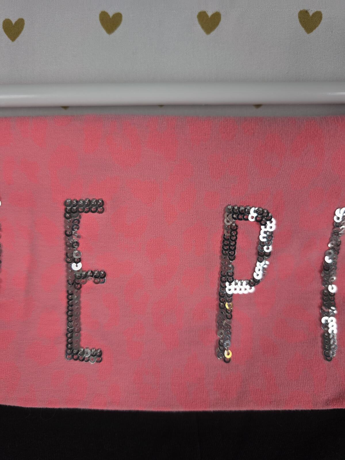 Victorias Secret PINK BLING Sequined FOLDOVER Yoga Shorts Booty Neon Cheetah MED