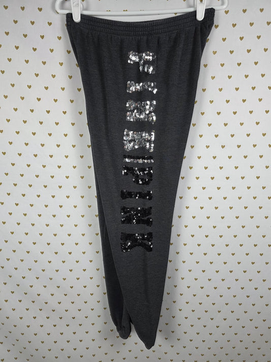 Victorias Secret PINK BLING Joggers Sweatpants Sweats MEDIUM