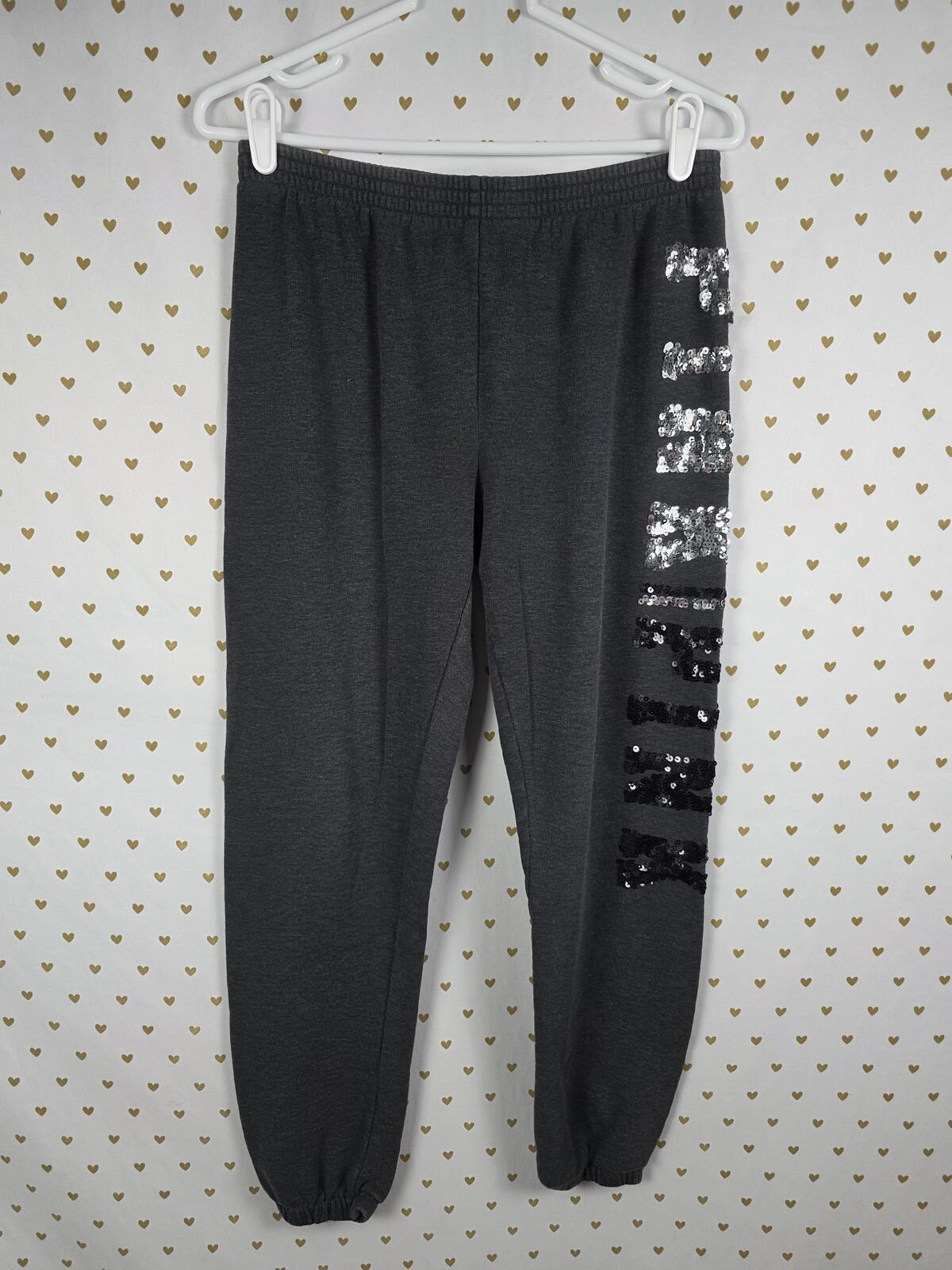 Victorias Secret PINK BLING Joggers Sweatpants Sweats MEDIUM