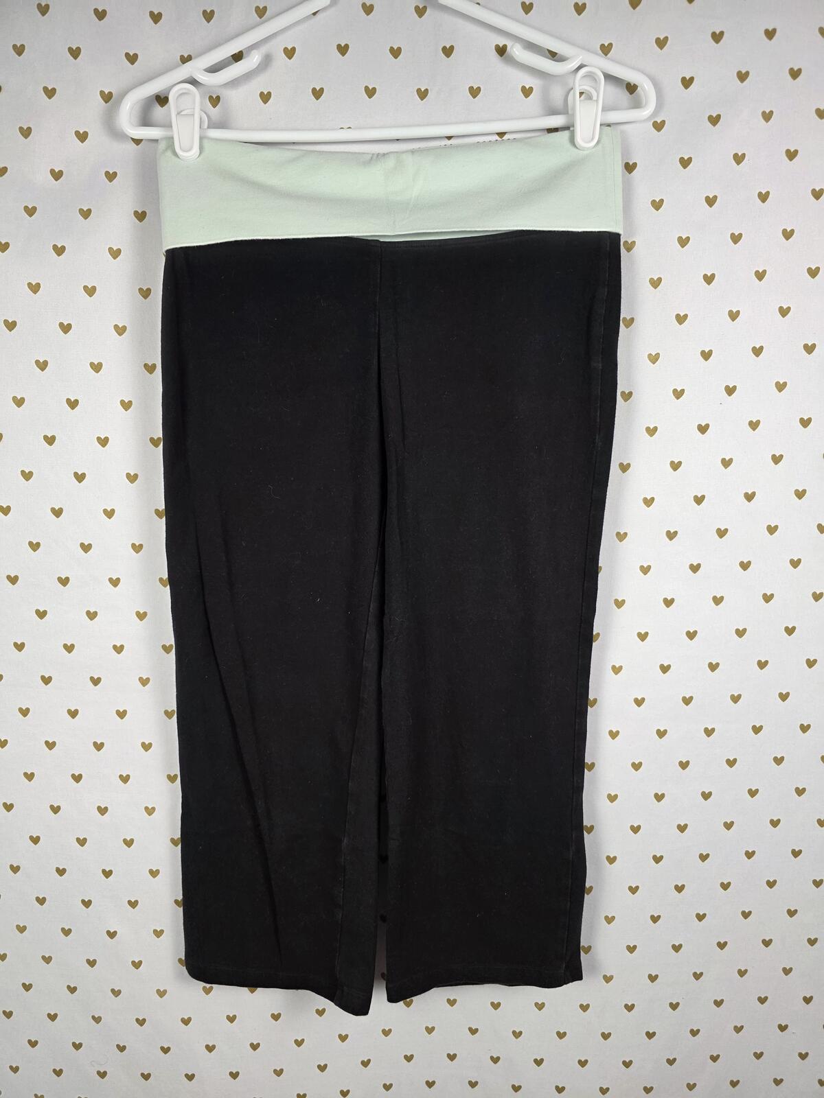 Victorias Secret PINK BLING STUDDED FOldover Yoga Pants Capri SMALL