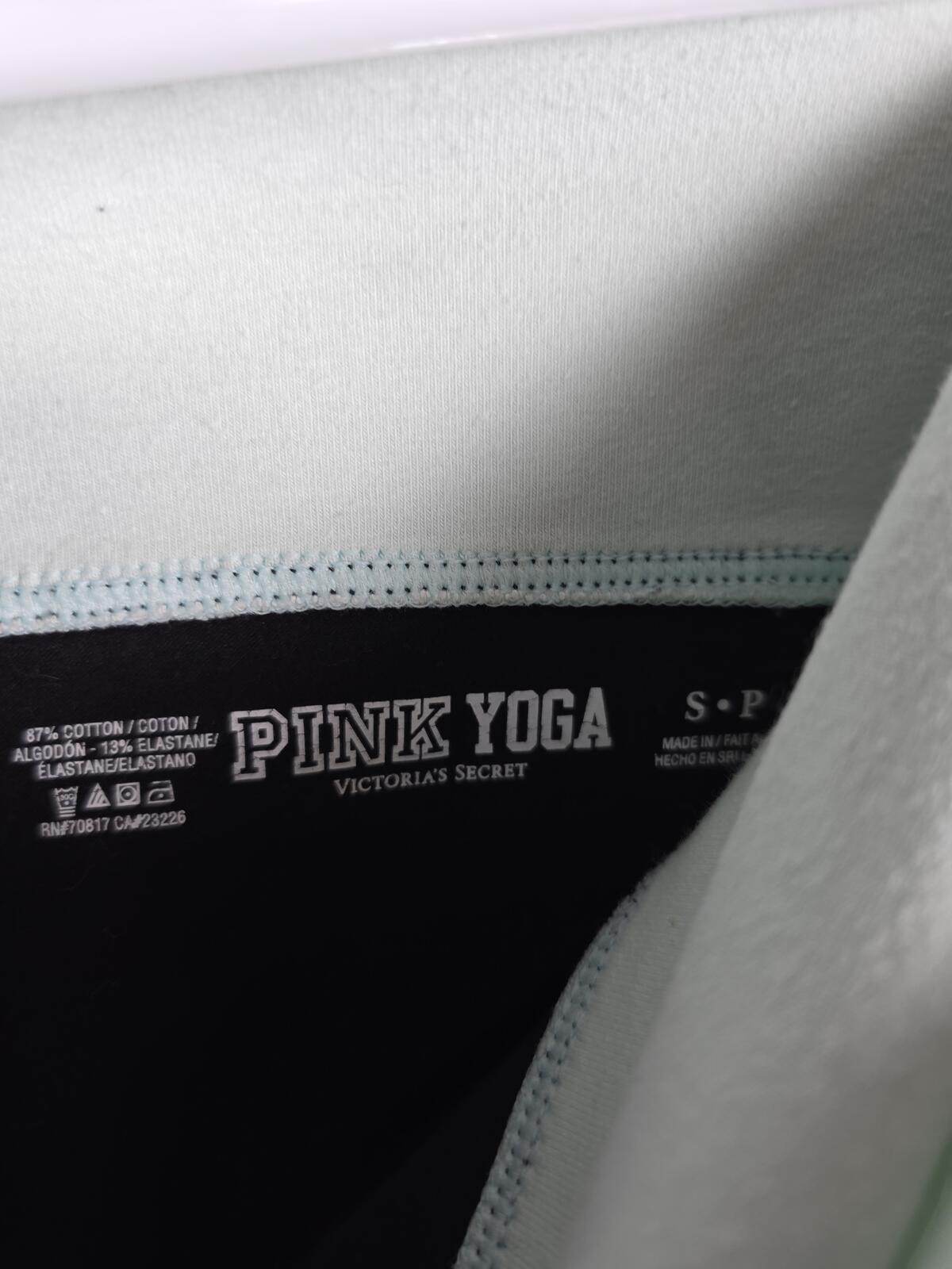 Victorias Secret PINK BLING STUDDED FOldover Yoga Pants Capri SMALL