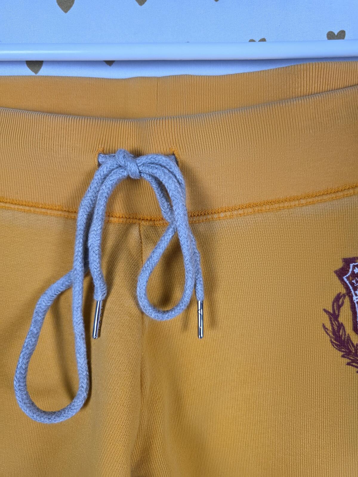 Victorias Secret PINK Yellow XS Logo Butt Joggers Sweatpants Sweats VINTAGE