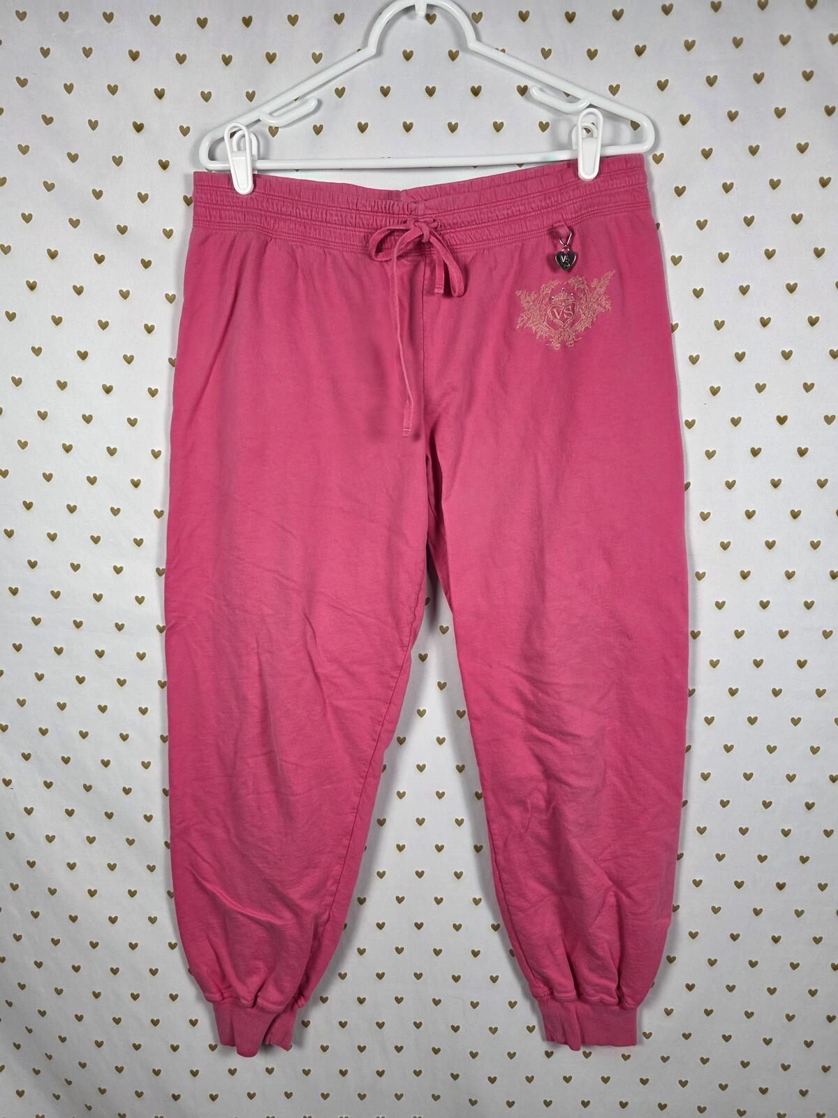 Victorias Secret Vintage Charm HTF Sweatpants Sweats Joggers BLING y2k Cotton