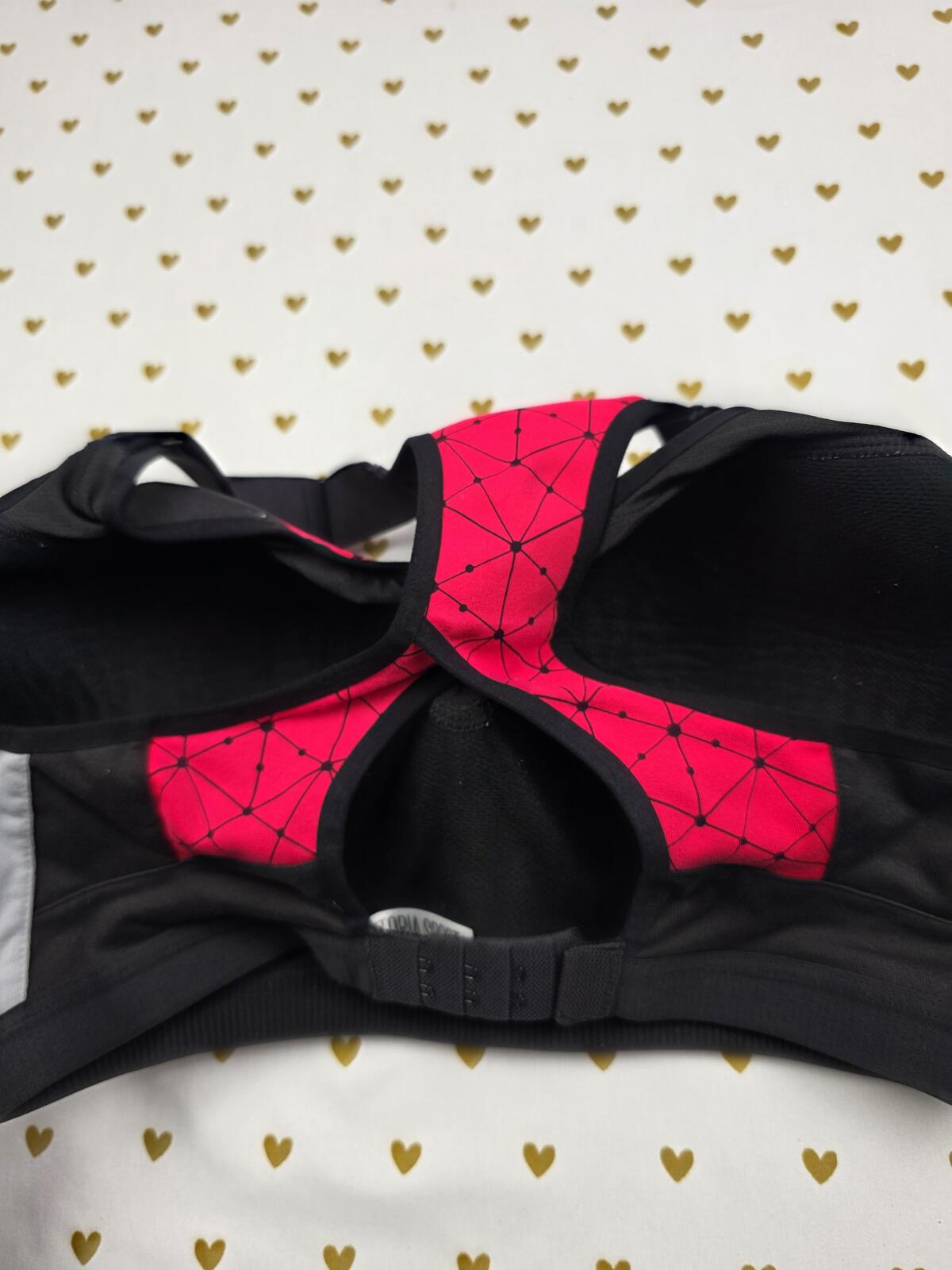 Victorias Secret Red Supportive Sports Bra tank Exercise Active Support 34DDD