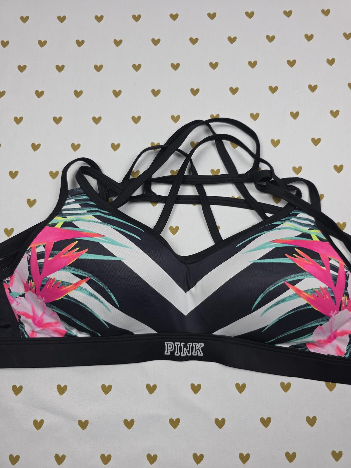 Victorias Secret PINK Ultimate Sports Bra Strappy Bralette SMALL