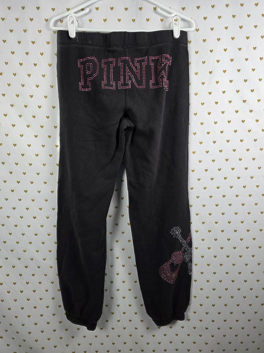 Victorias Secret PINK VINTAGE Rock & ROLL Bling Sweats Guitar SMALL Y2k HTF