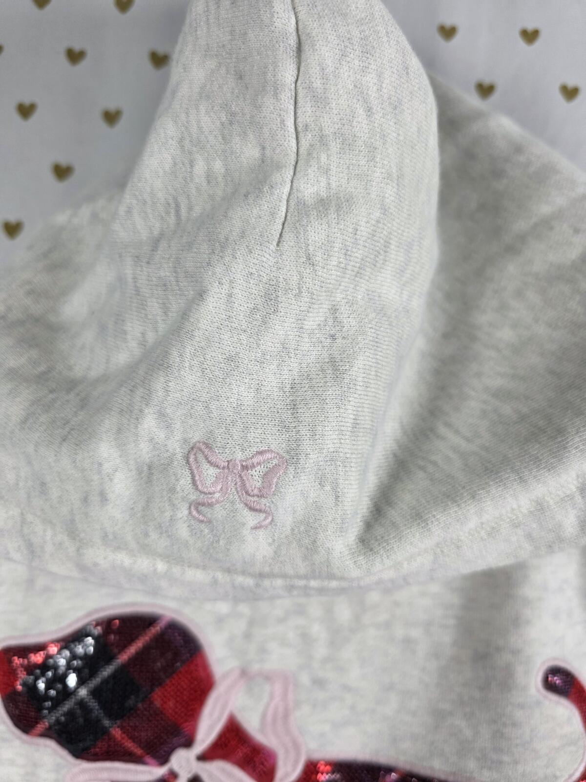 Victorias Secret Pink x LOVESHACKFANCY Bling Puppy Oversized Campus Hoodie MED