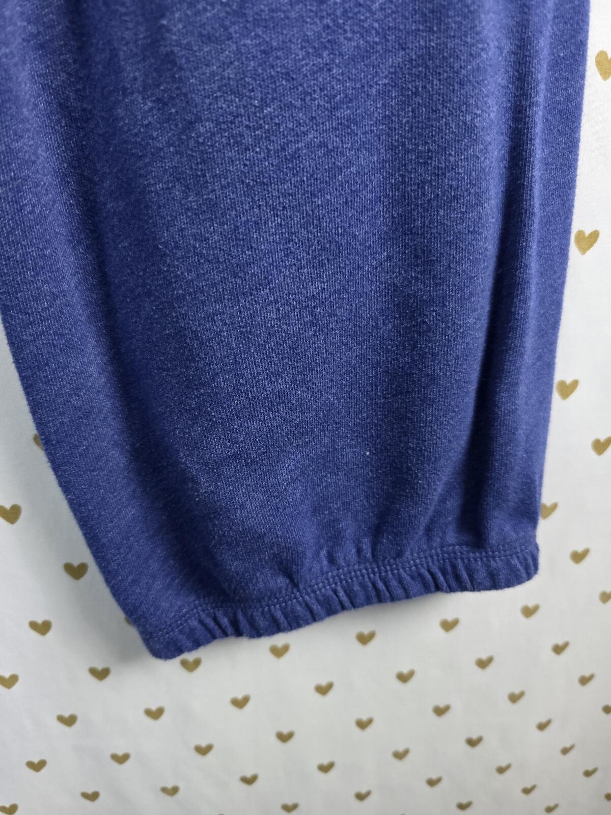 Victorias Secret PINK VINTAGE Y2k LOVE 86 Blue MEDIUM Capri Joggers Sweats