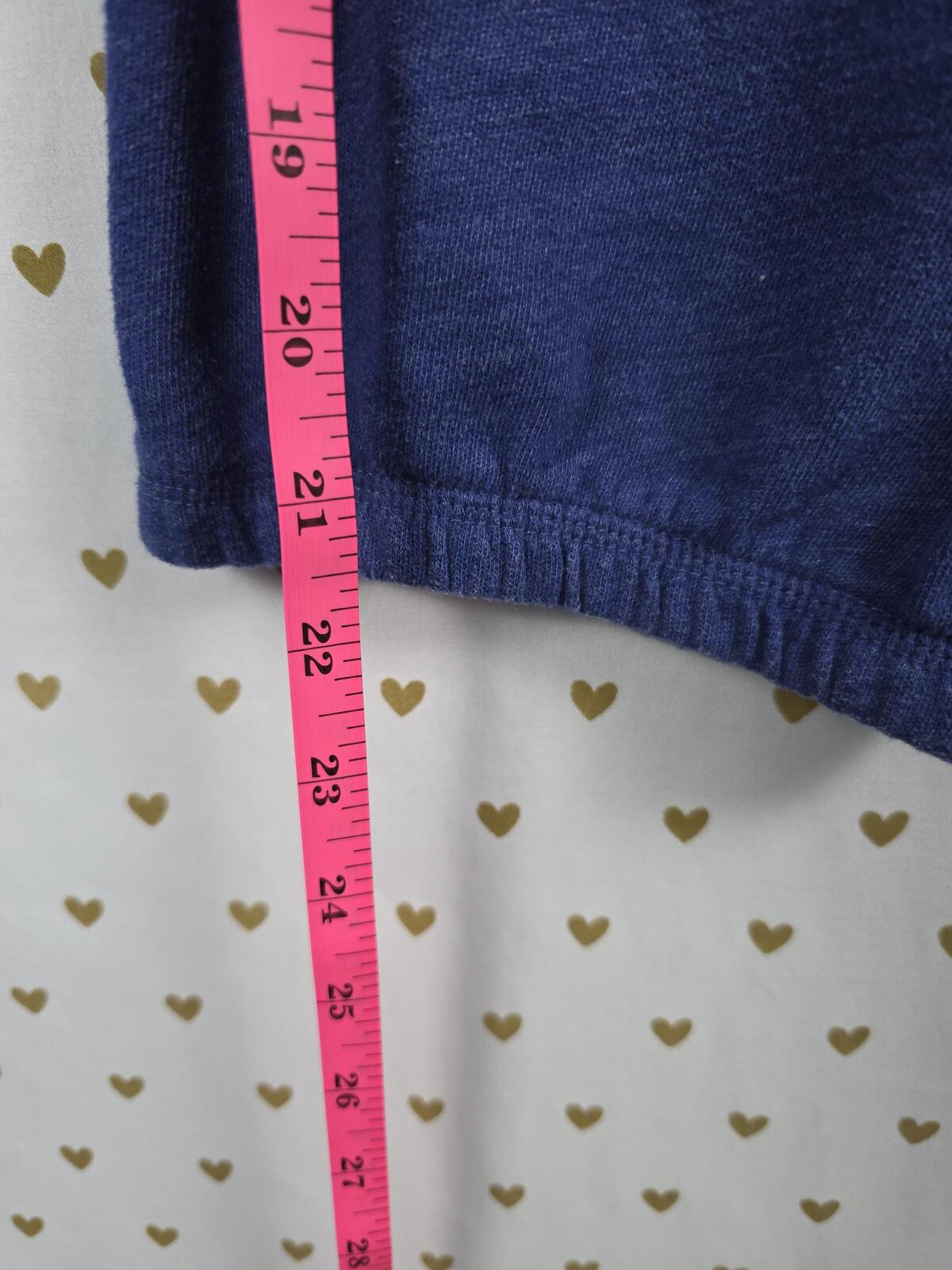 Victorias Secret PINK VINTAGE Y2k LOVE 86 Blue MEDIUM Capri Joggers Sweats