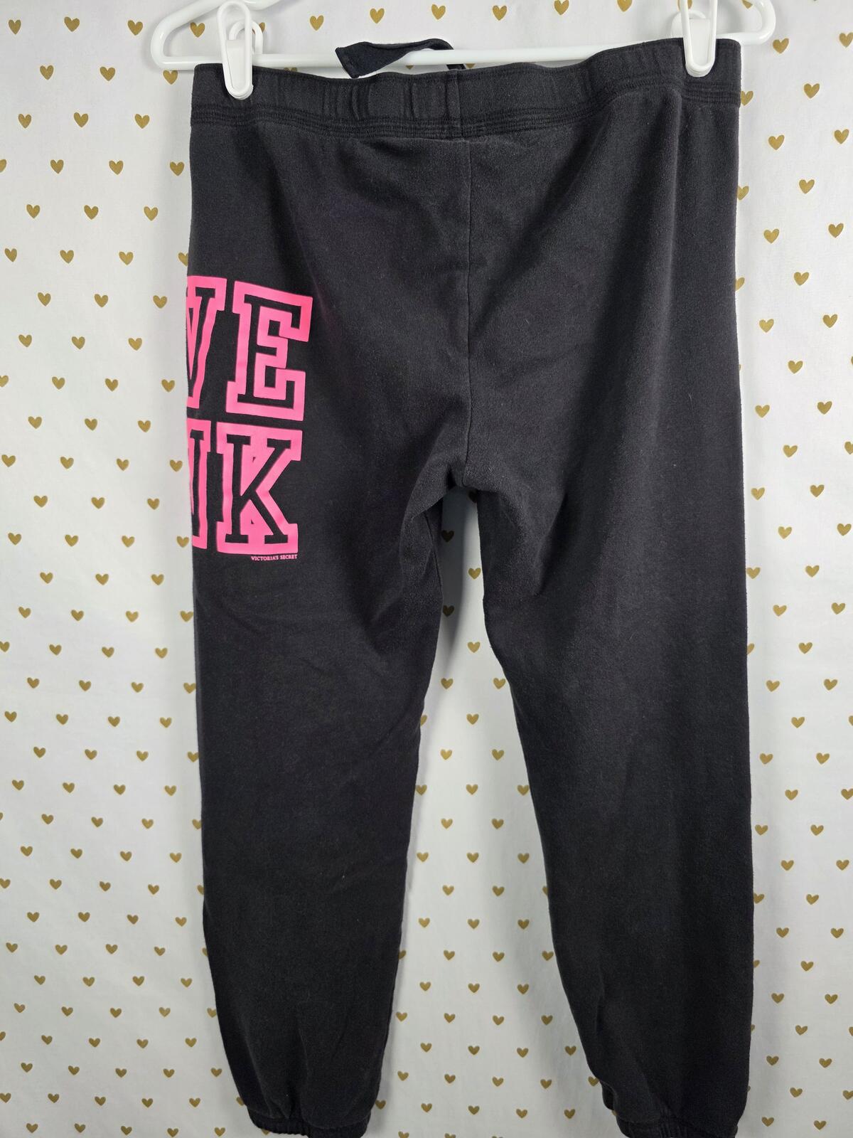 Victorias Secret PINK Vintage Y2K LOVE Small Tapered Joggers Sweatpants