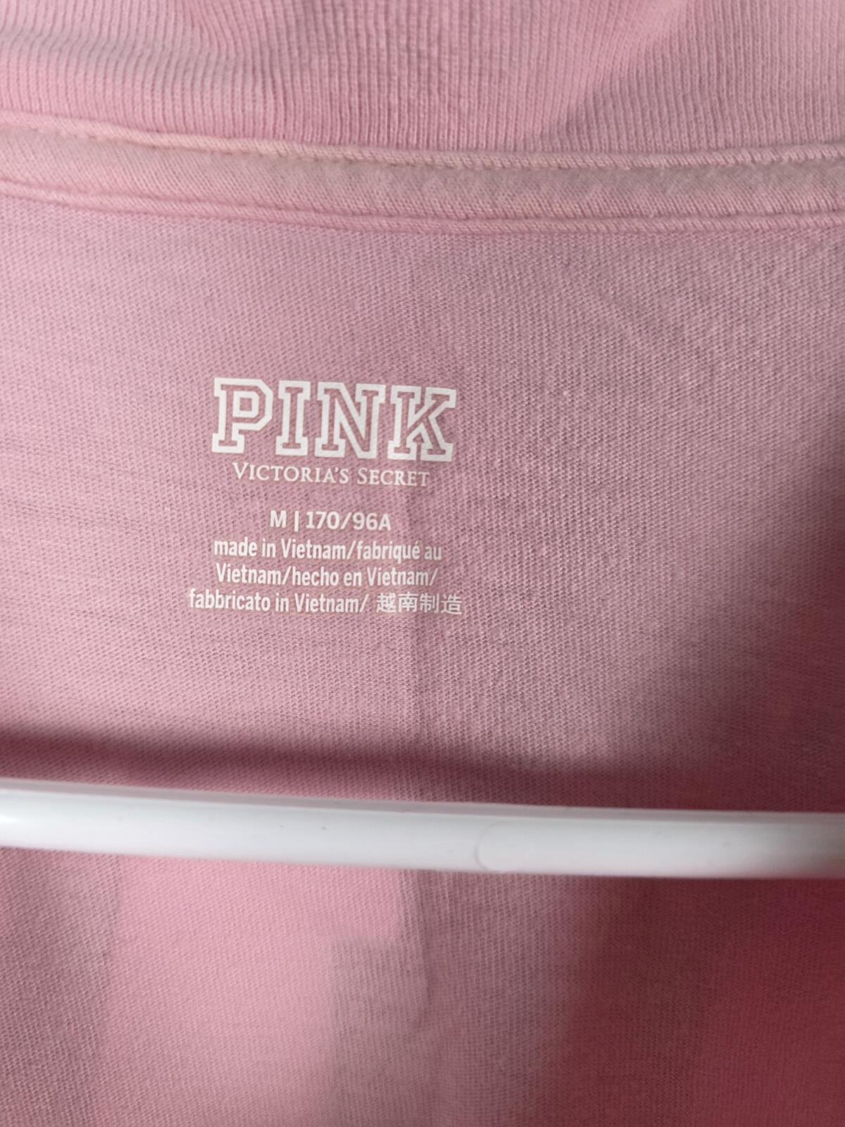 Victorias Secret PINK LOVE Gradient Tee shirt LOGO Oversized MEDIUM