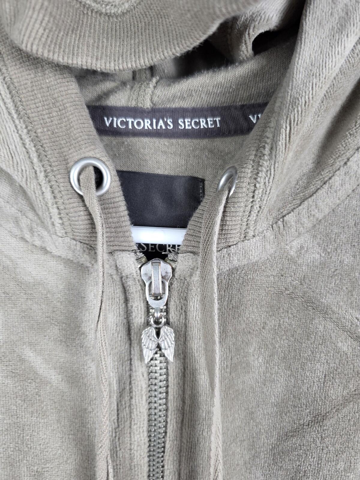 Victorias Secret WINGS VELOUR Hoodie Jacket Full Zip MEDIUM