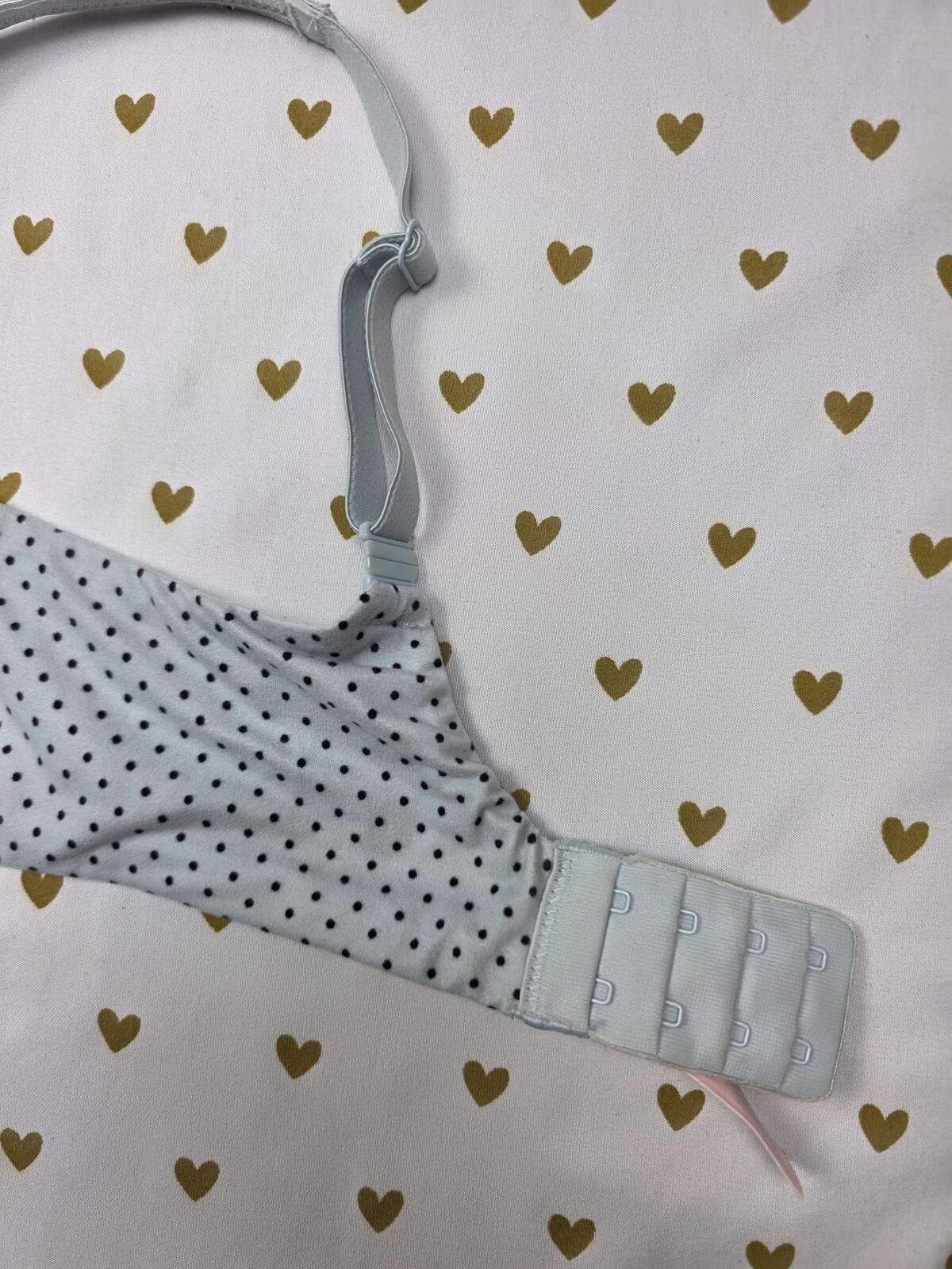 Victoria's Secret Body By Victoria POLKA DOT Unlined Demi Balconette Bra 34D