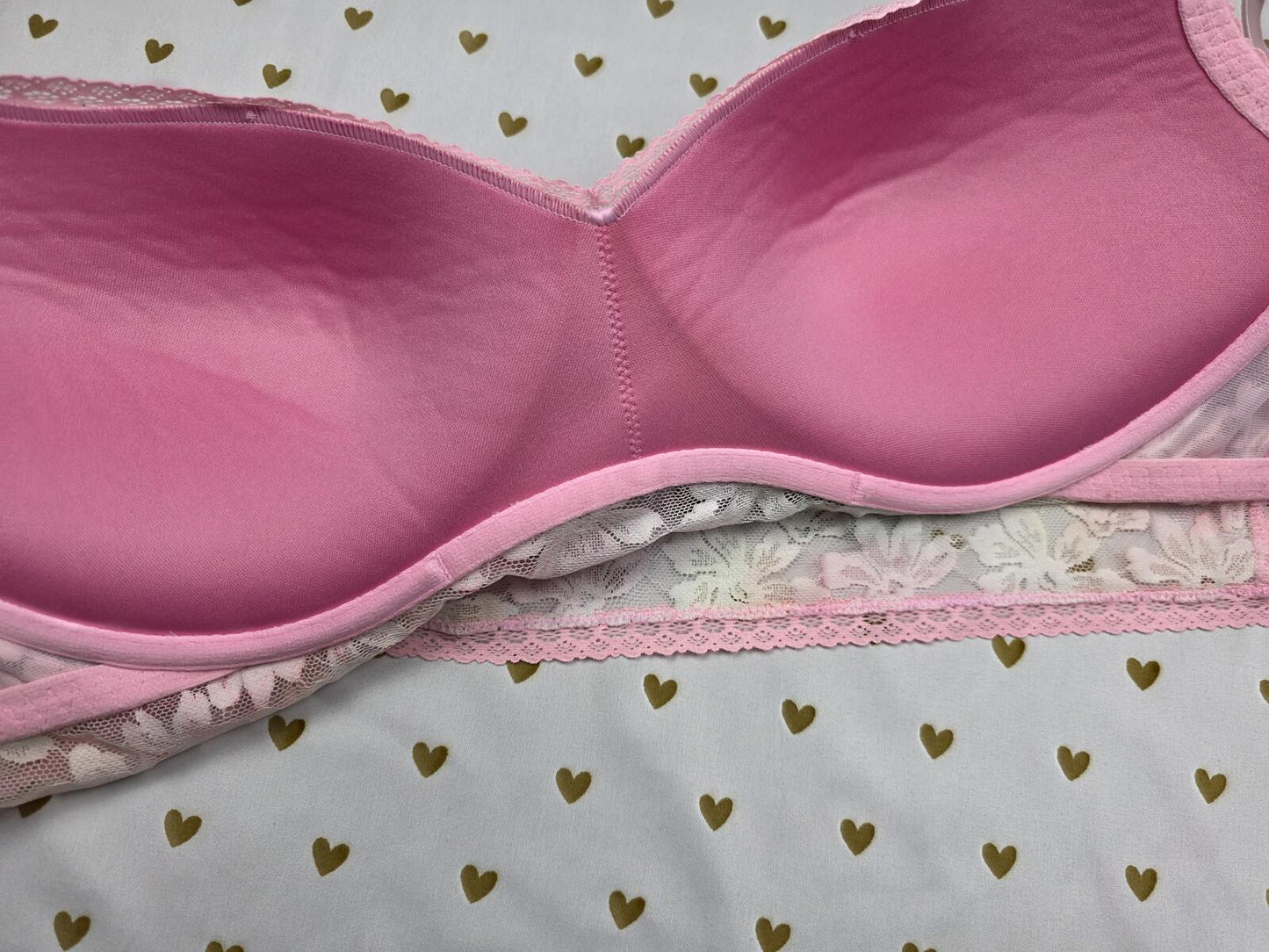 Victorias Secret PINK Cute Lace Strappy Bralette XXL 2XL Bra top